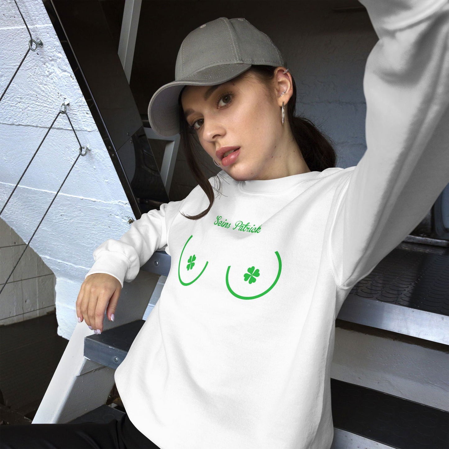 Sweat unisexe col rond Seins Saint Patrick - Sedurro
