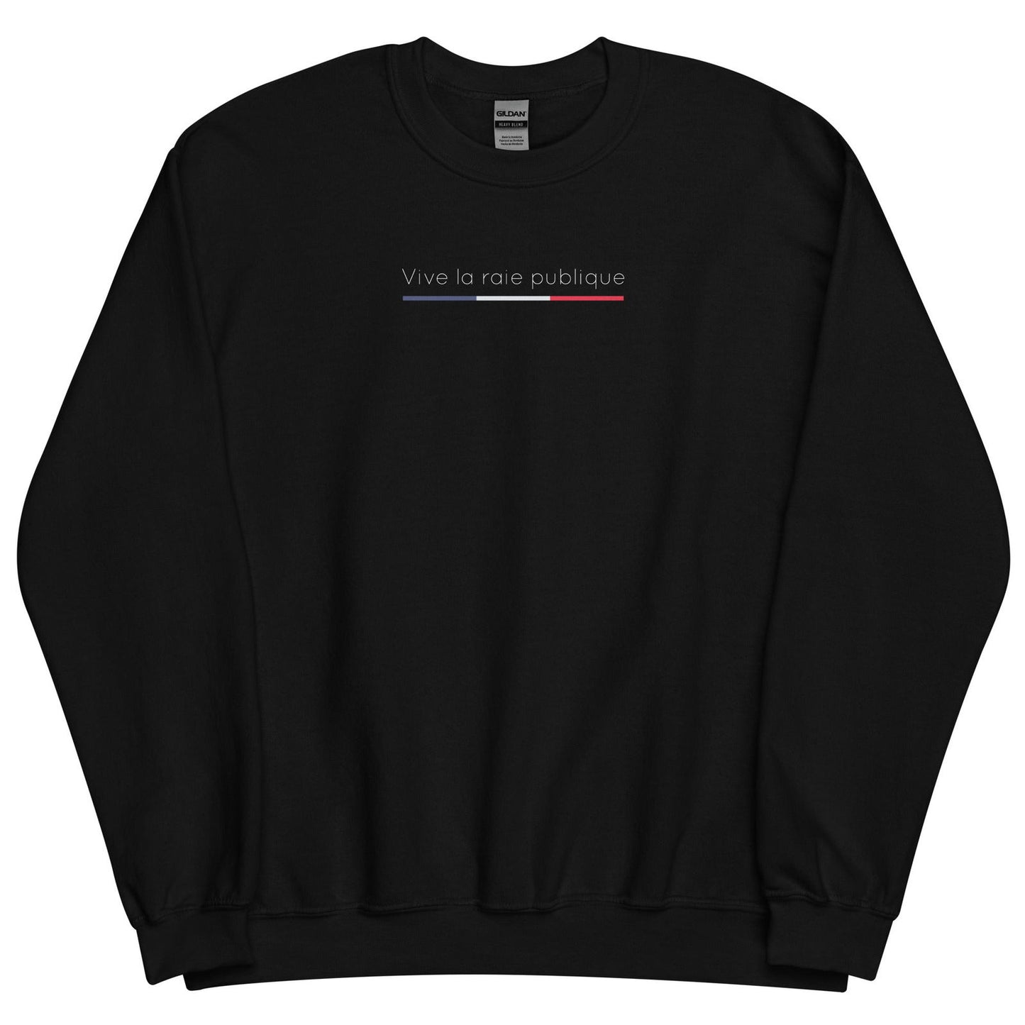 Sweat unisexe col rond Vive la raie publique - Sedurro