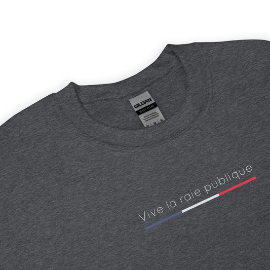 Sweat unisexe col rond Vive la raie publique - Sedurro