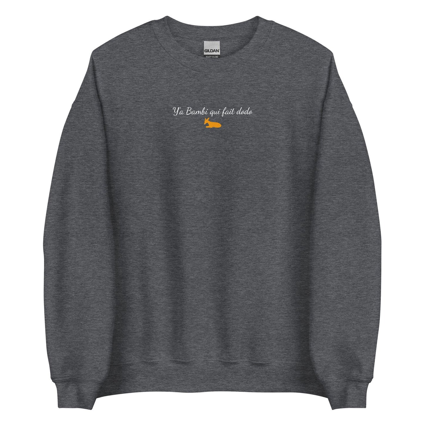 Sweat unisexe col rond Y'a bambi qui fait dodo - Sedurro