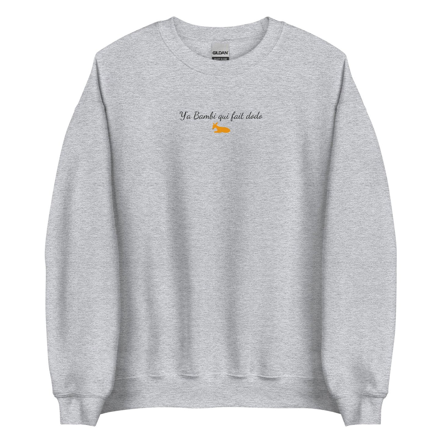 Sweat unisexe col rond Y'a bambi qui fait dodo - Sedurro