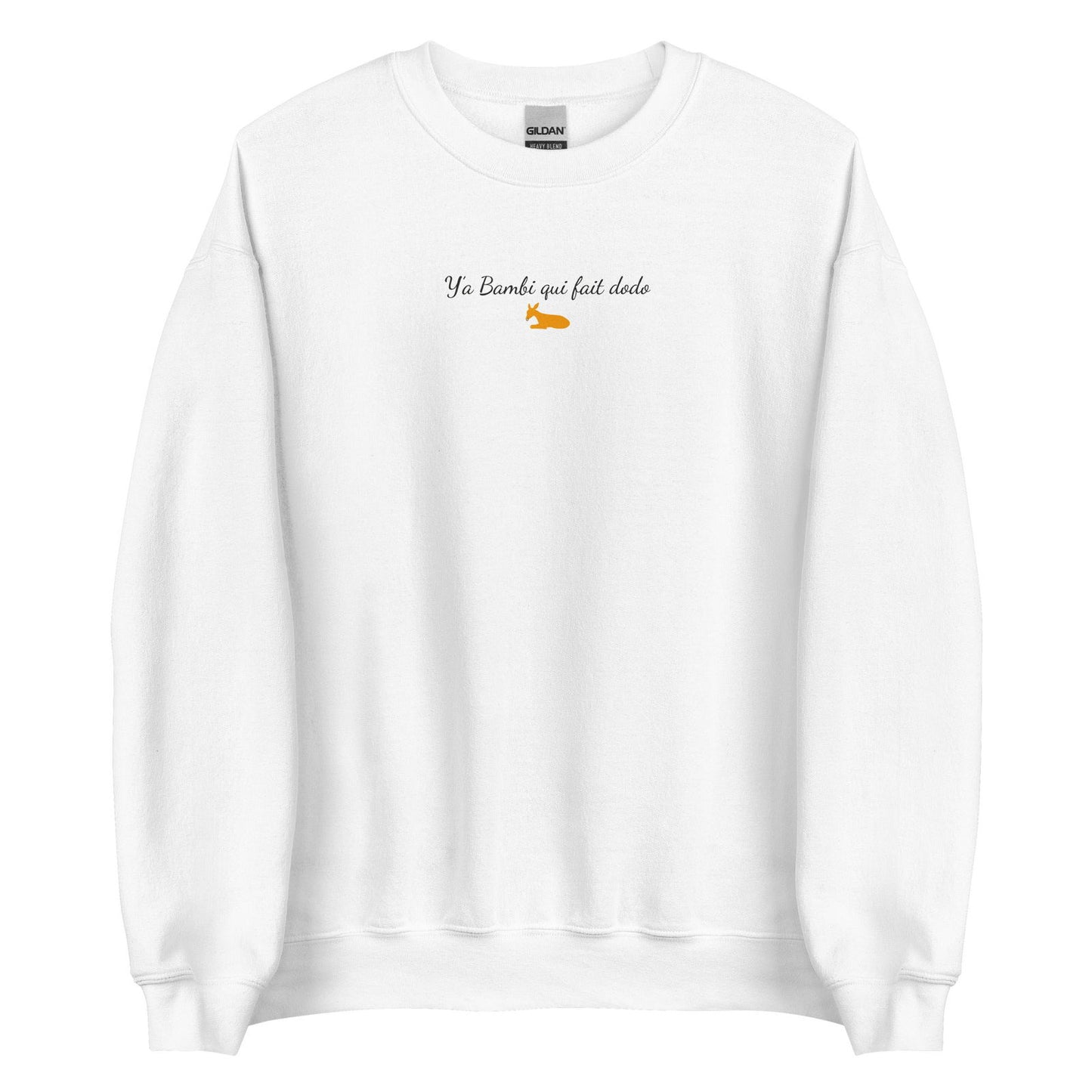 Sweat unisexe col rond Y'a bambi qui fait dodo - Sedurro