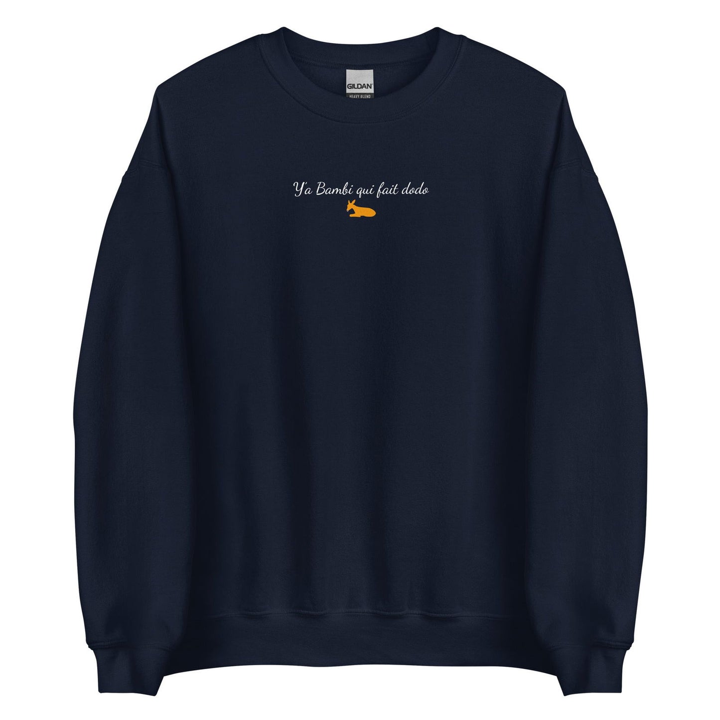 Sweat unisexe col rond Y'a bambi qui fait dodo - Sedurro