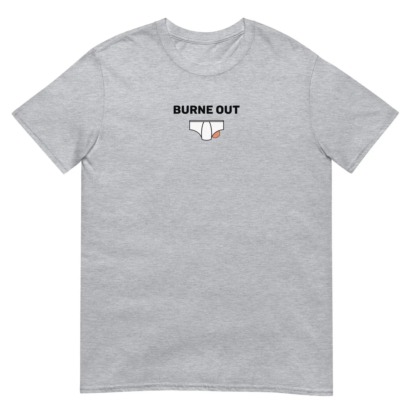T-shirt unisexe Burne out Gris Sport - Sedurro
