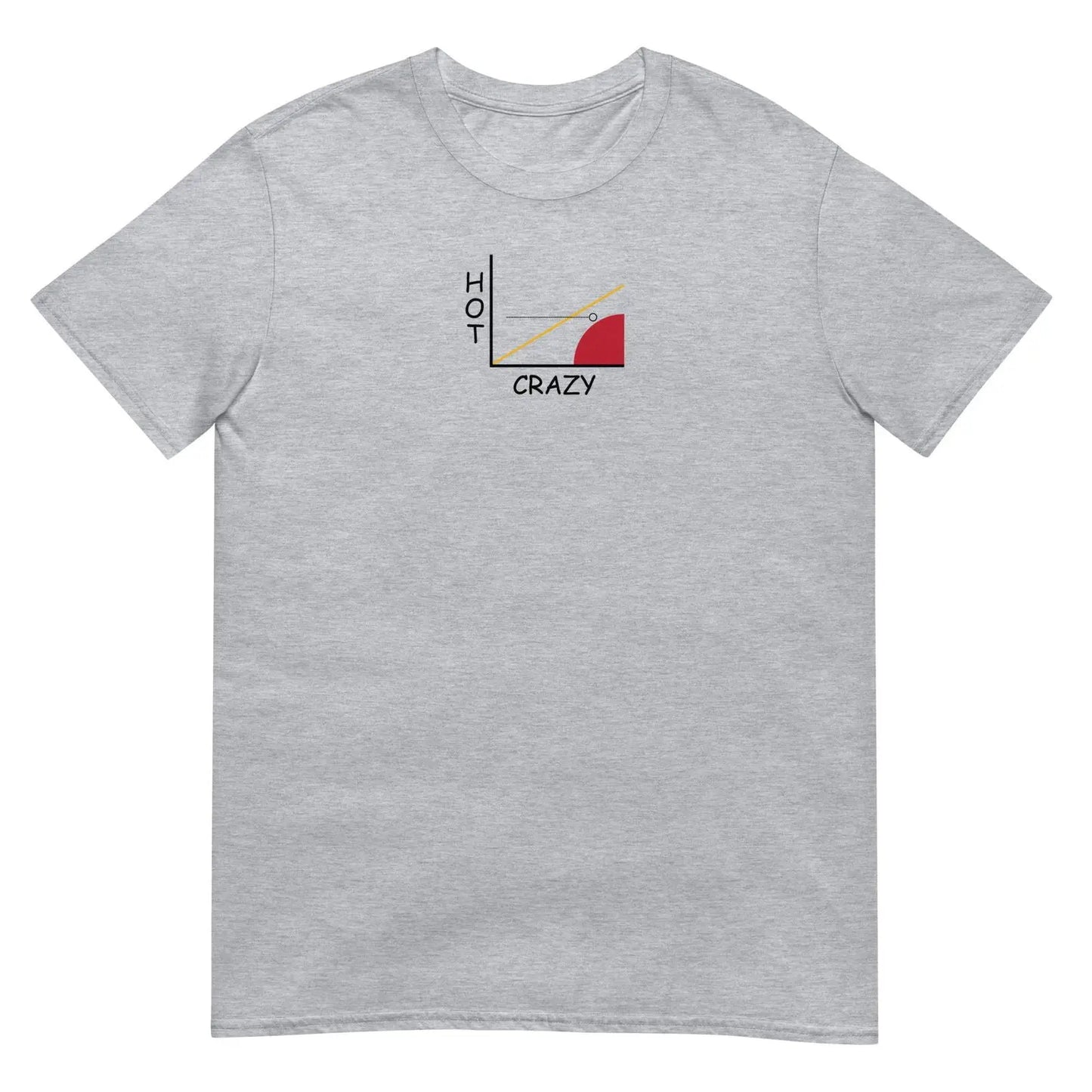 T-shirt unisexe Courbe hot crazy scale - Sedurro