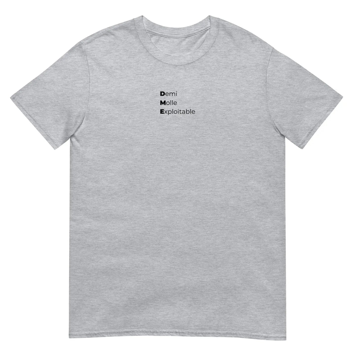 T-shirt unisexe Demi molle exploitable Gris Sport - Sedurro