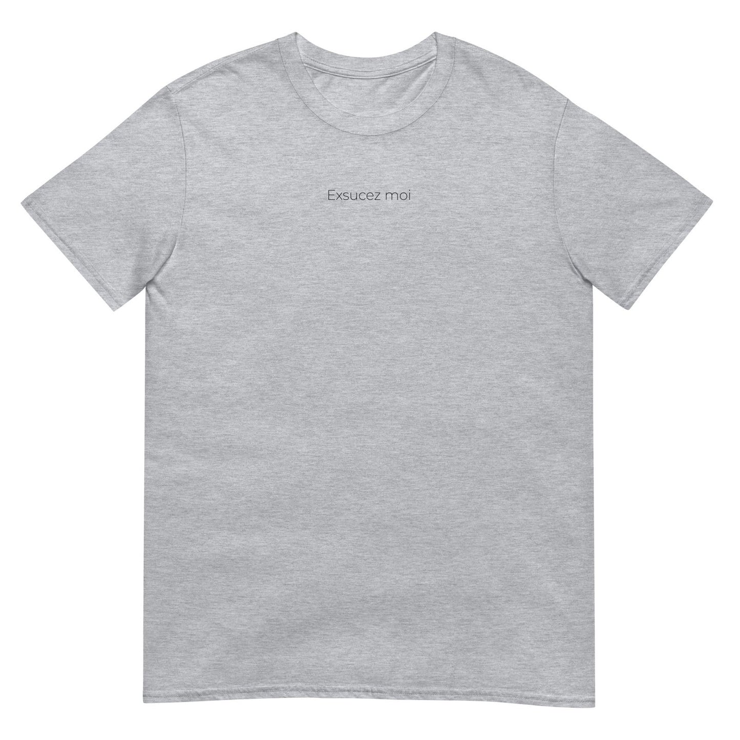 T-shirt unisexe Exsucez moi Gris Sport - Sedurro