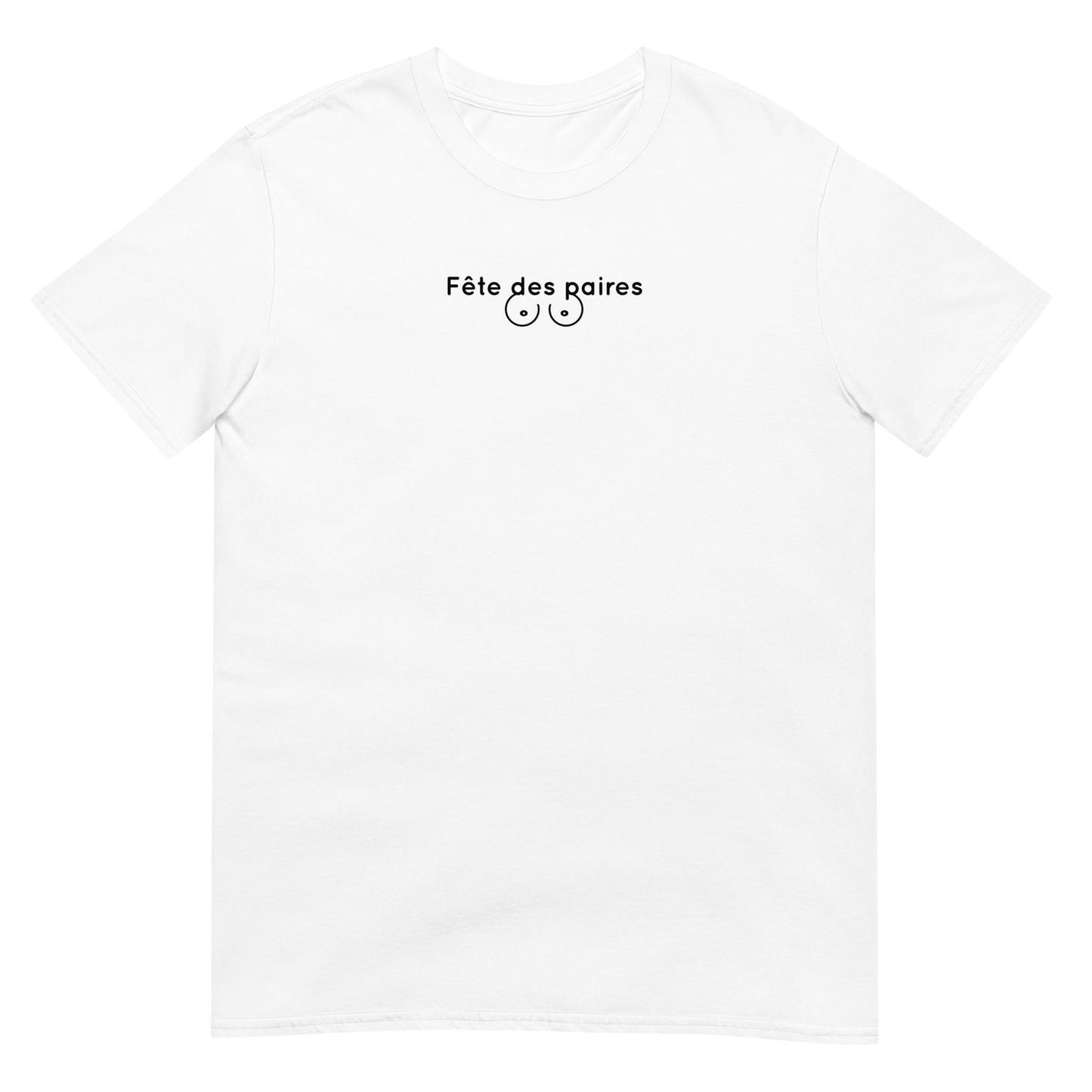 T-shirt unisexe Fête des paires poitrine - Sedurro