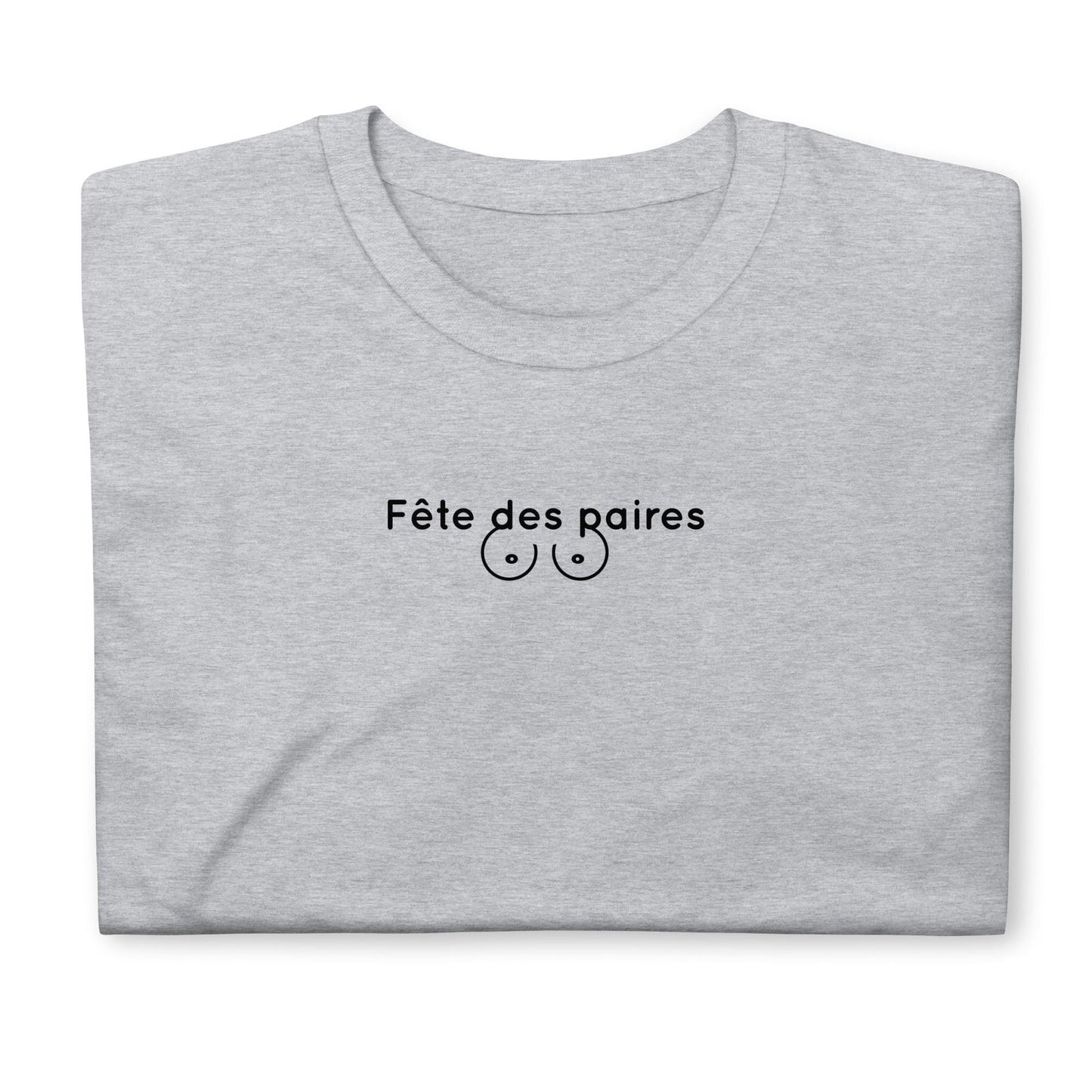 T-shirt unisexe Fête des paires poitrine - Sedurro