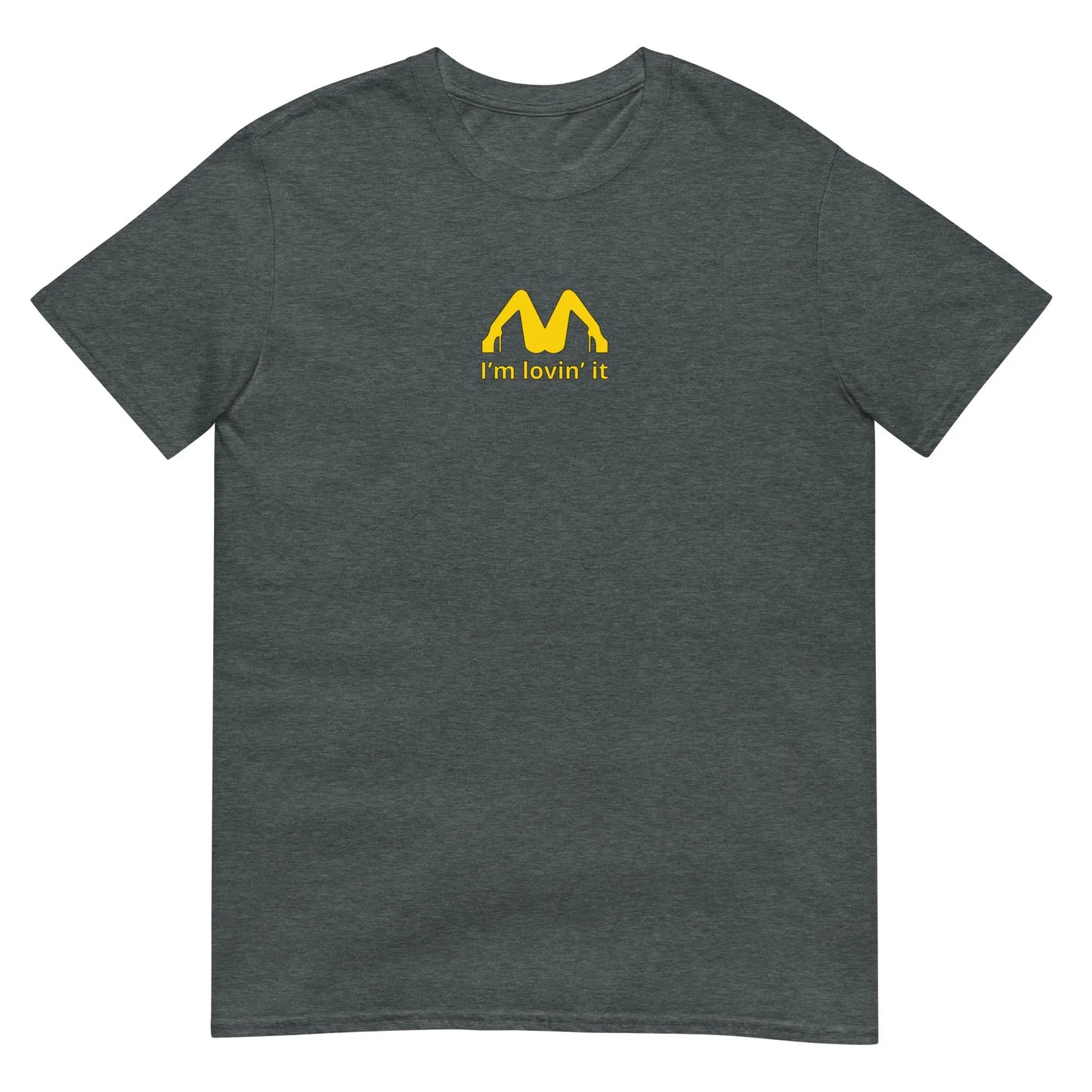 T-shirt unisexe I'm lovin' it Gris Foncé Chiné - Sedurro