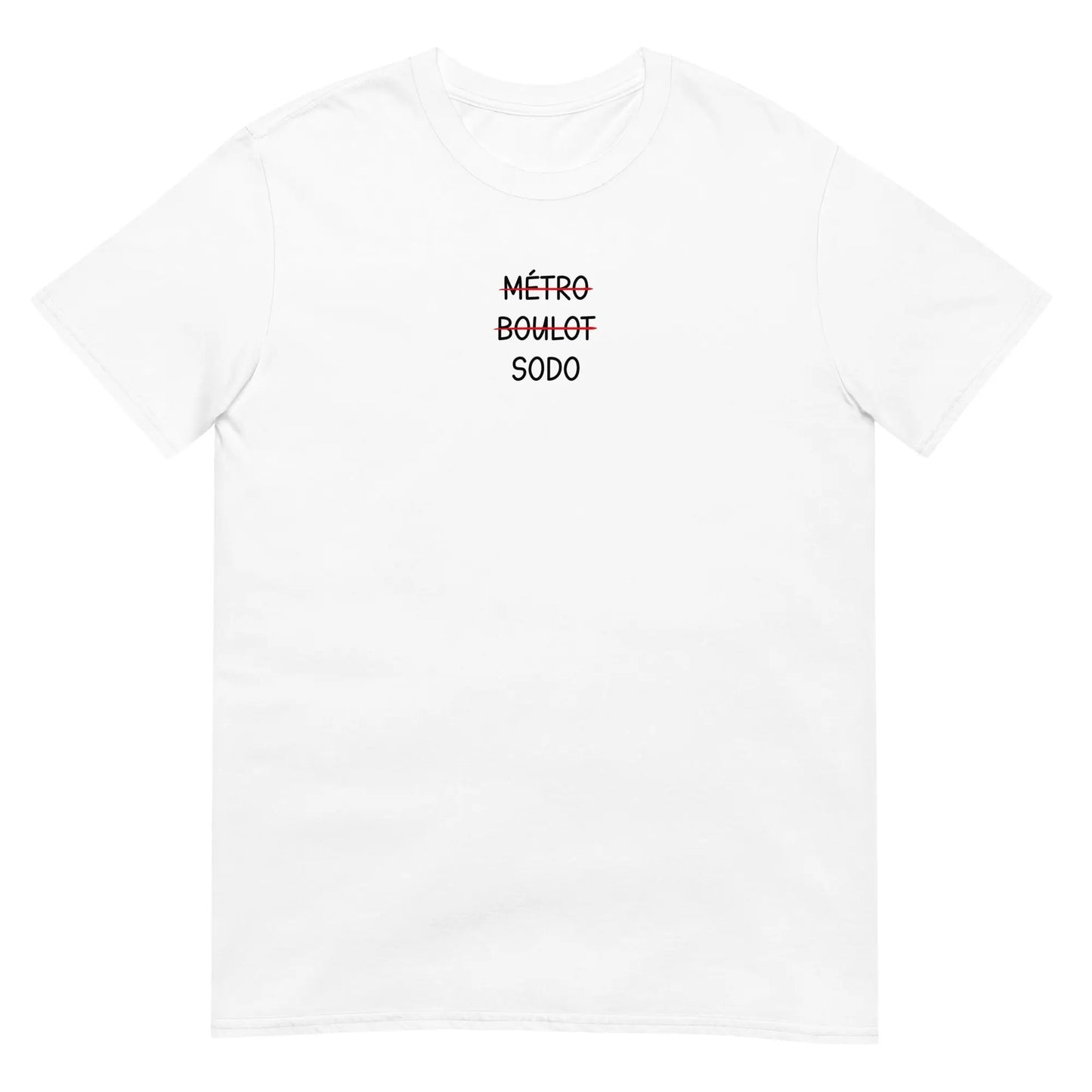 T-shirt unisexe Métro boulot sodo - Sedurro