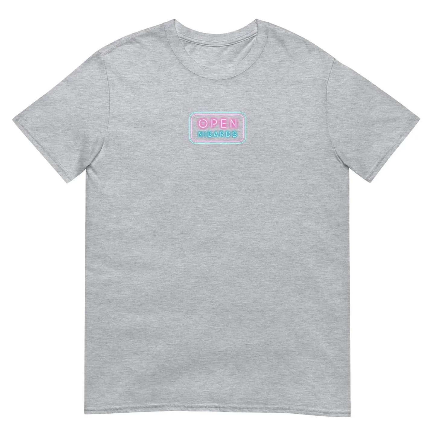 T-shirt unisexe Open nibards Gris Sport - Sedurro