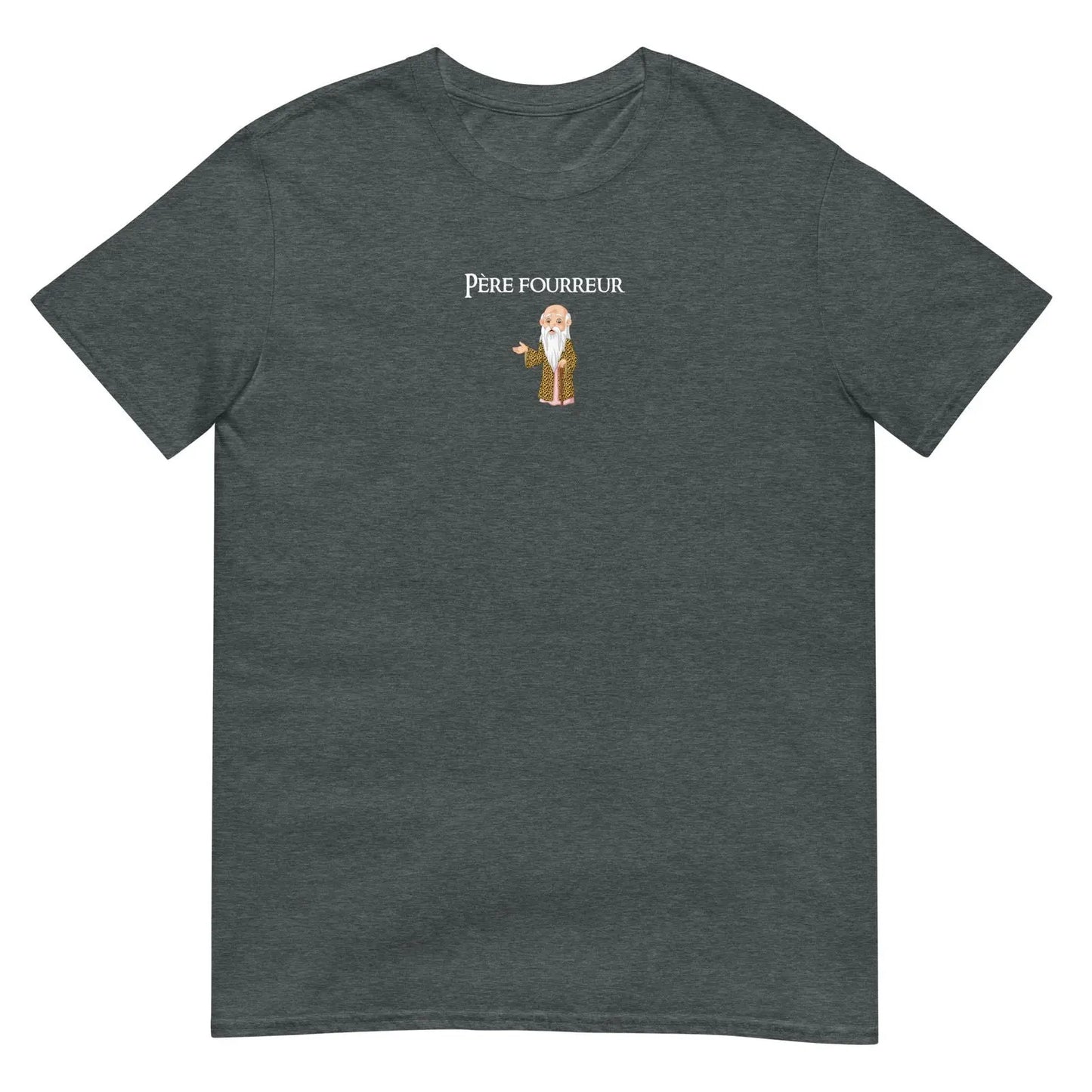 T-shirt unisexe Père fourreur Gris Foncé Chiné - Sedurro