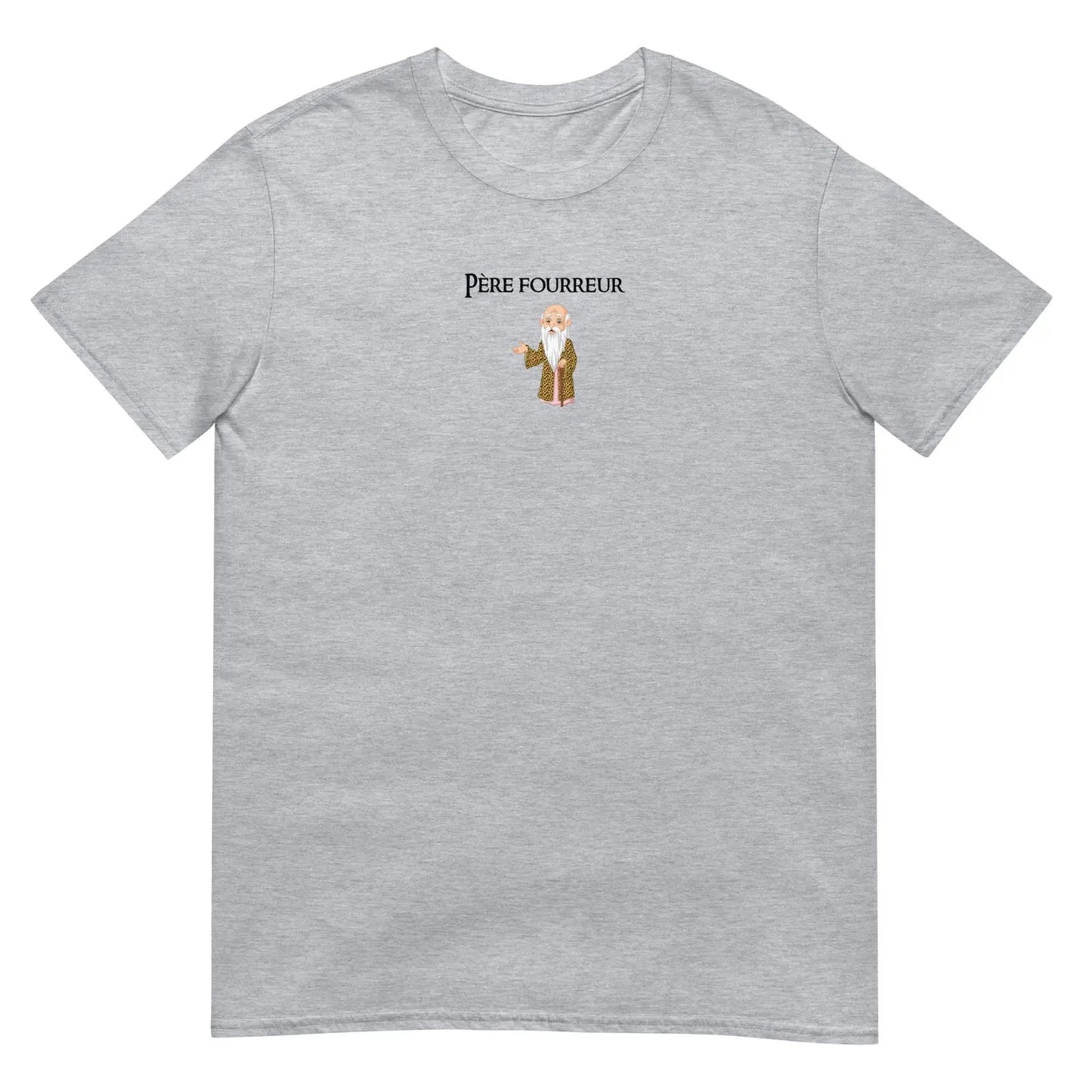 T-shirt unisexe Père fourreur Gris Sport - Sedurro