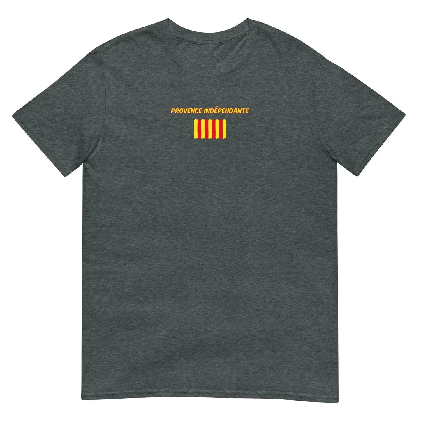 T-shirt unisexe Provence indépendante Gris Foncé Chiné - Sedurro