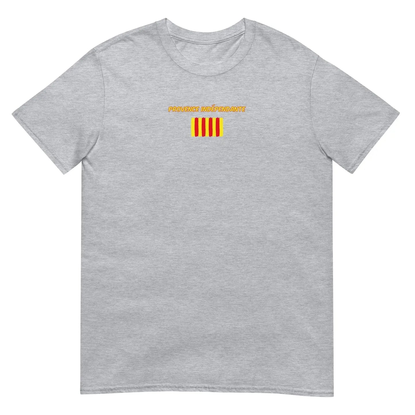 T-shirt unisexe Provence indépendante Gris Sport - Sedurro