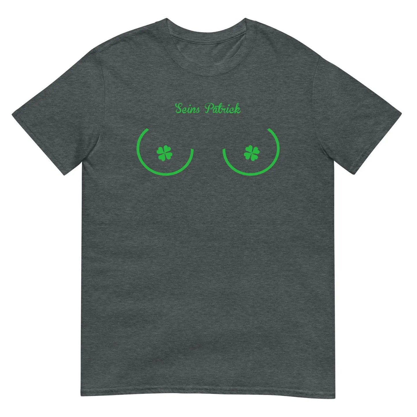 T-shirt unisexe Seins Saint Patrick Gris Foncé Chiné - Sedurro