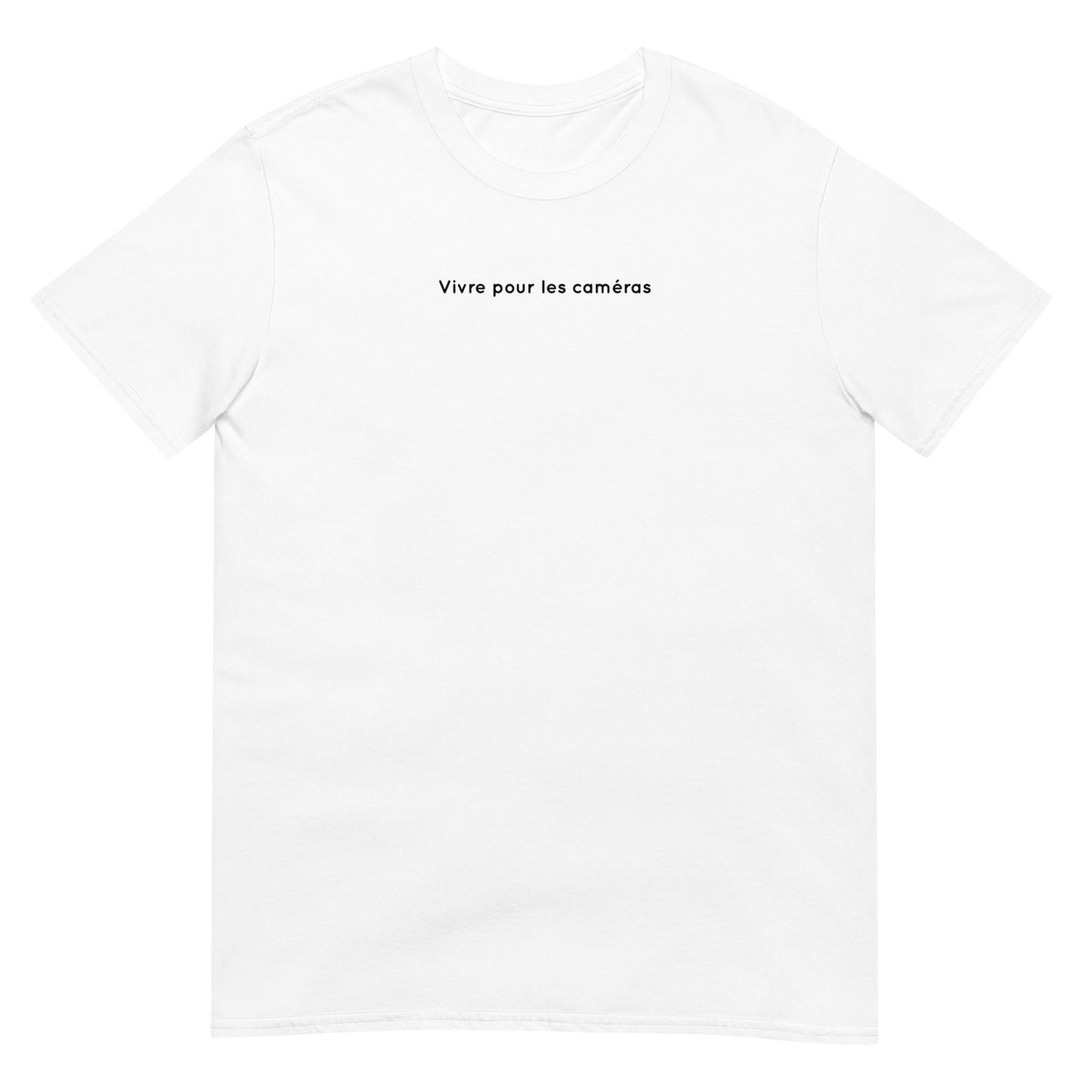 T-shirt unisexe Vivre pour les caméras - Sedurro