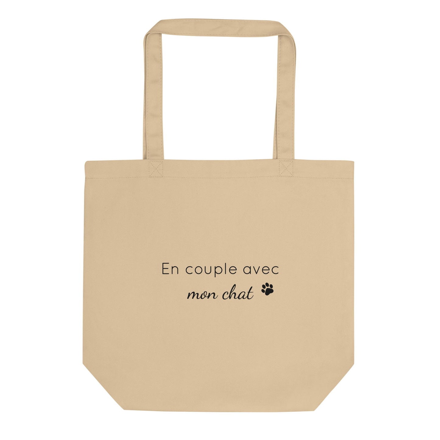 Tote bag bio En couple avec mon chat - Sedurro