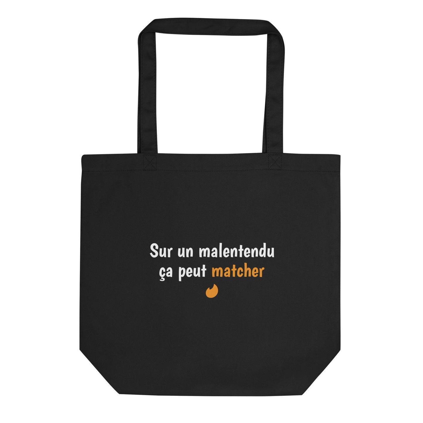 Tote bag bio Sur un malentendu ça peut matcher - Sedurro