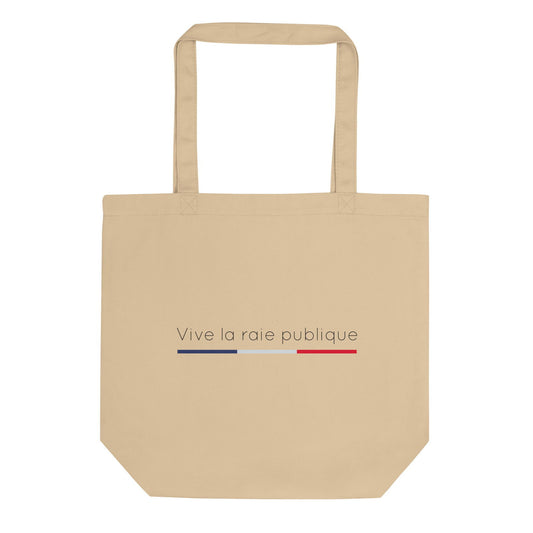 Tote bag bio Vive la raie publique - Sedurro