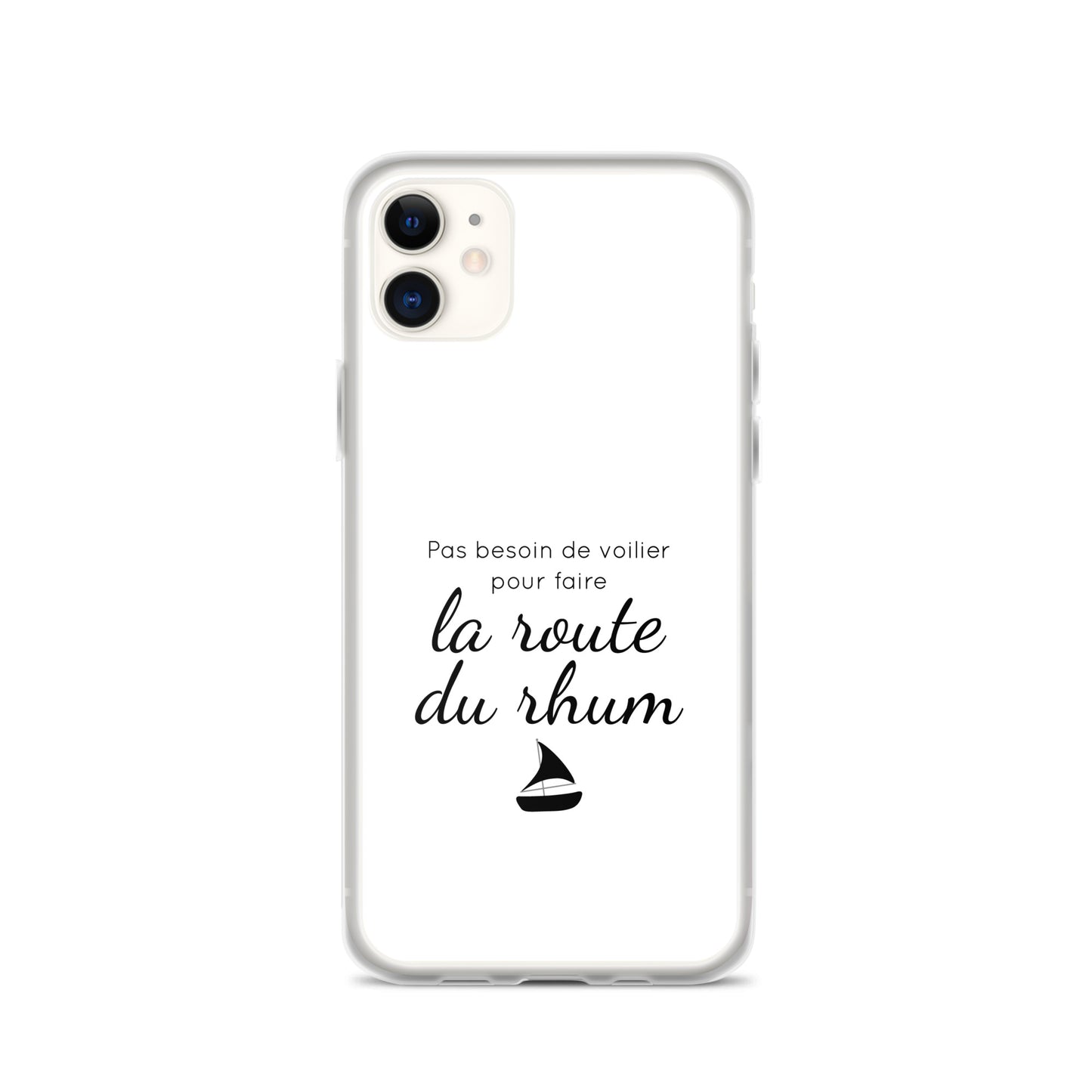 Coque iPhone Pas besoin de voilier pour faire la route du rhum - Sedurro
