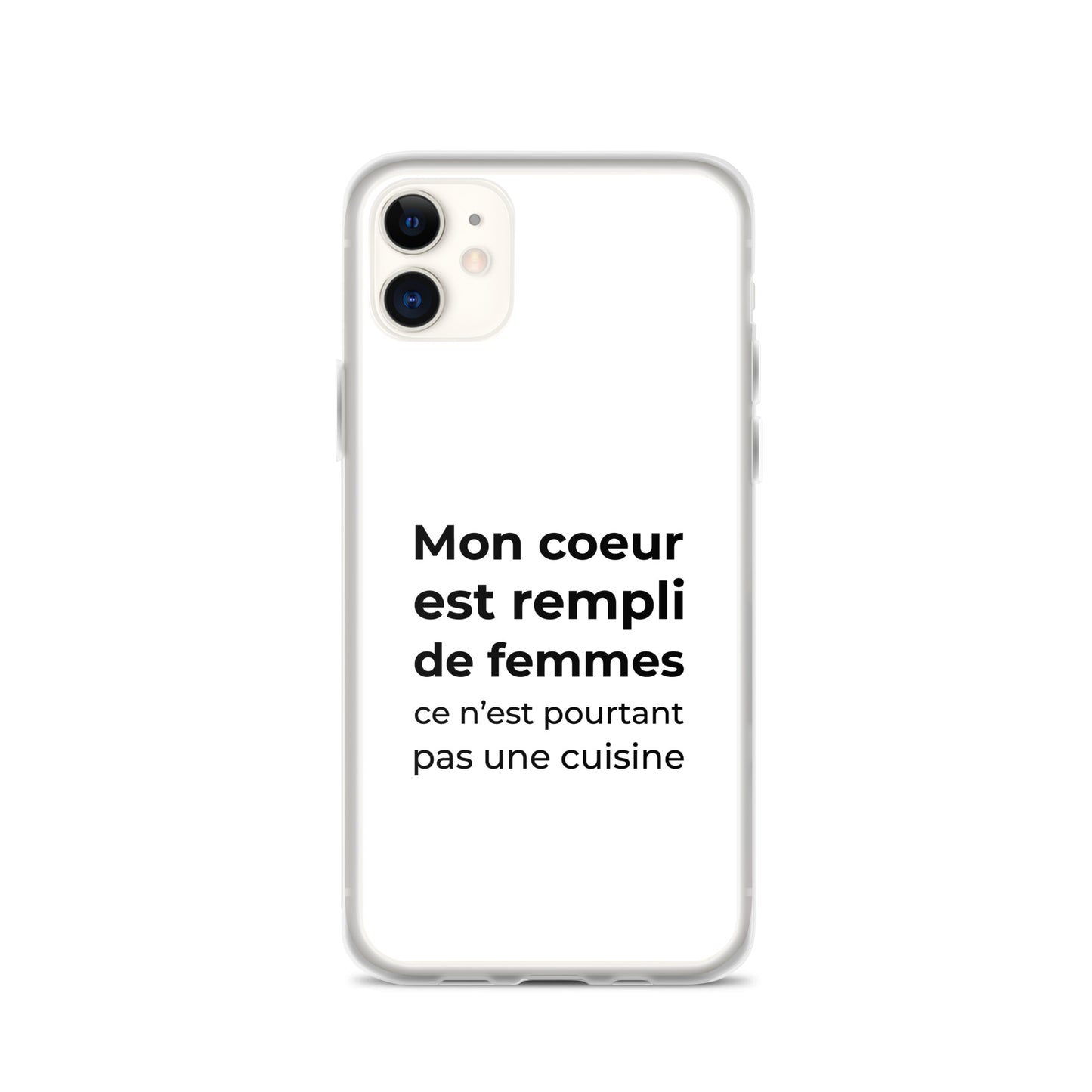 Coque iPhone Mon cœur est rempli de femmes ce n'est pourtant pas une cuisine - Sedurro