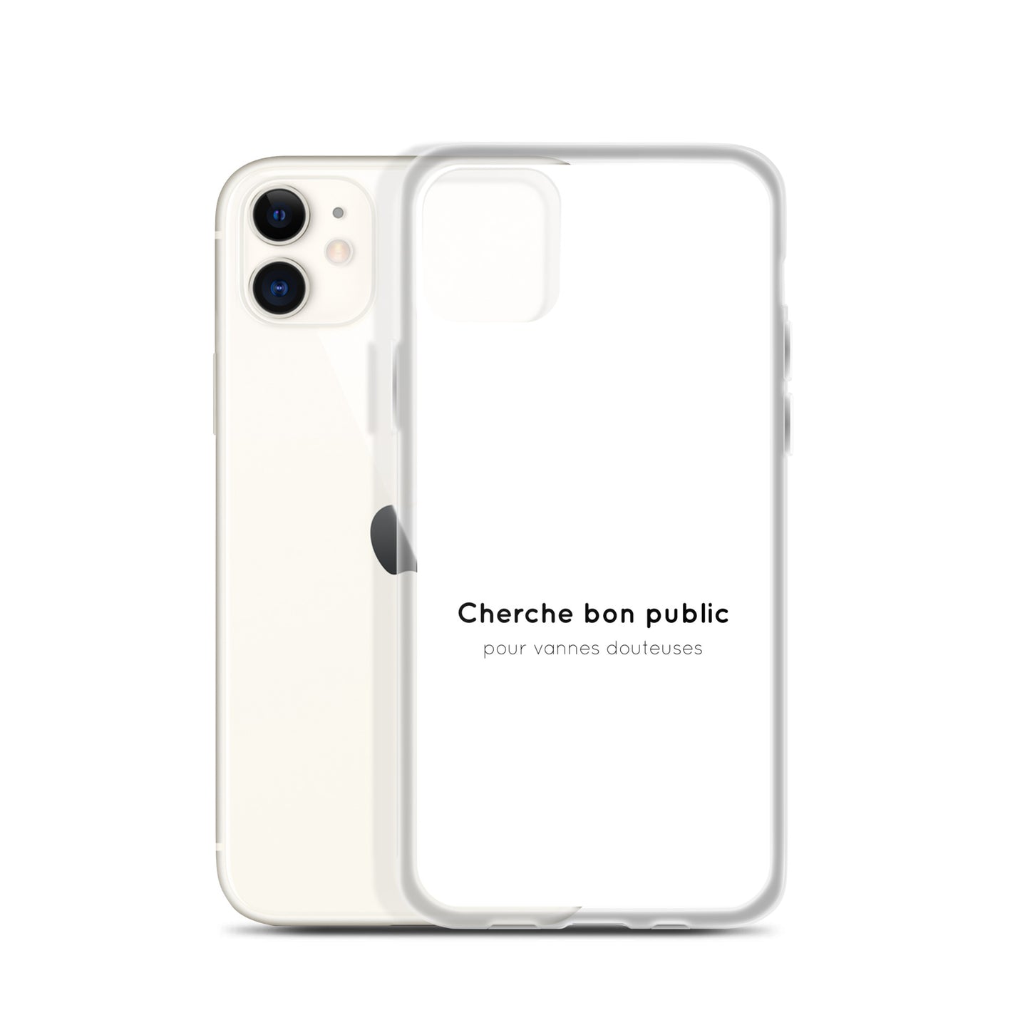 Coque iPhone Cherche bon public pour vannes douteuses iPhone 11 - Sedurro