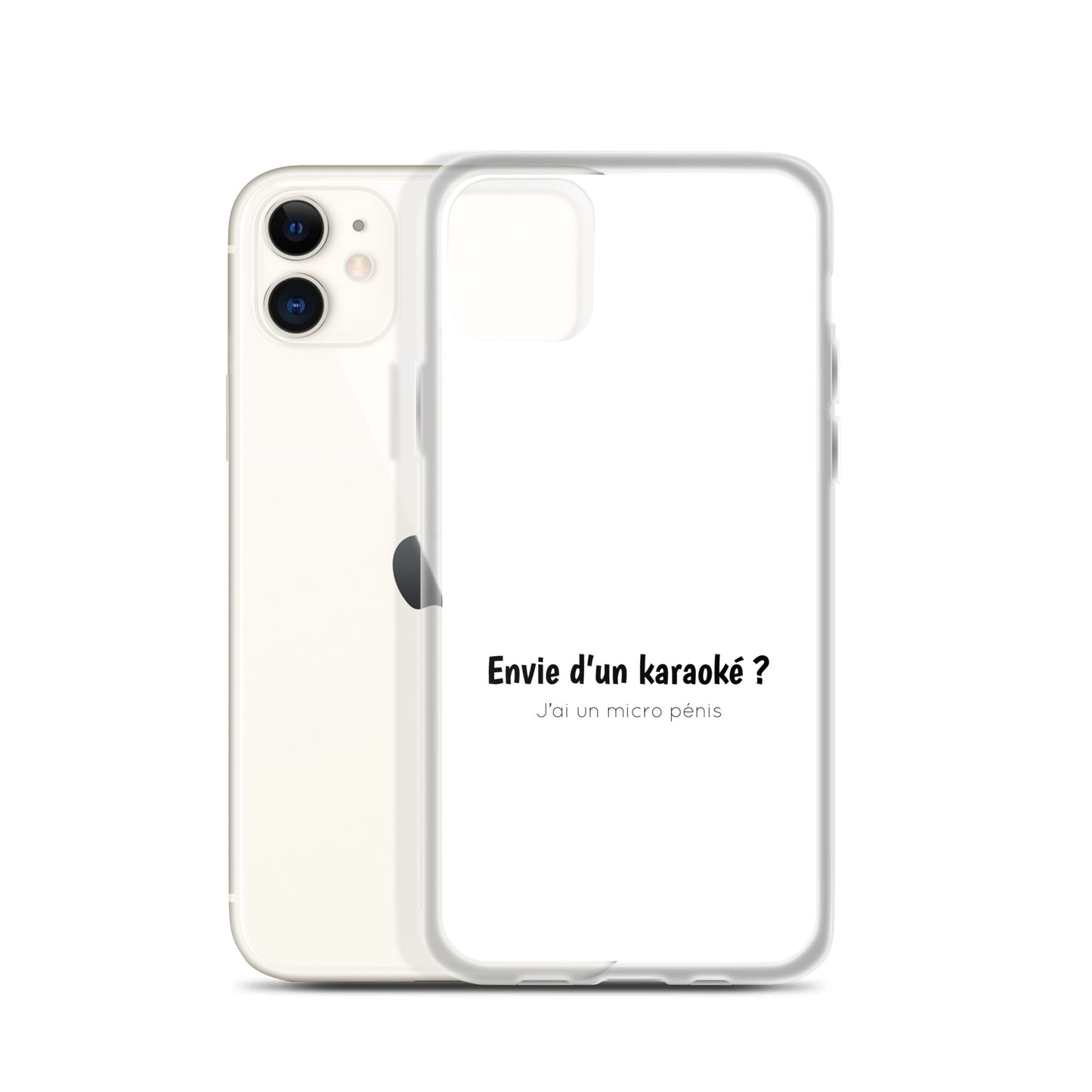 Coque iPhone Envie d'un karaoké j'ai un micro pénis iPhone 11 - Sedurro