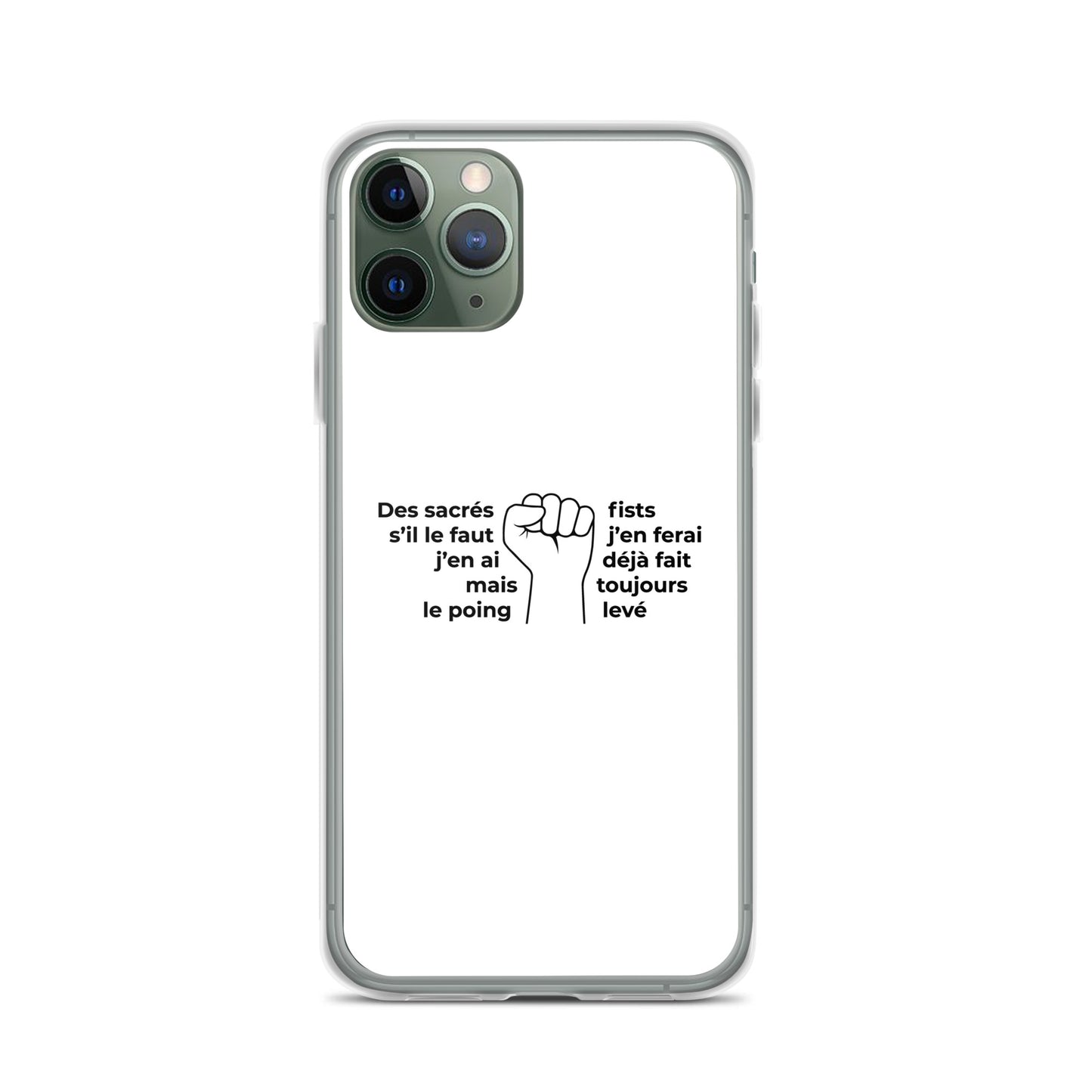 Coque iPhone Paroles des sacrés fists toujours le poing levé - Sedurro
