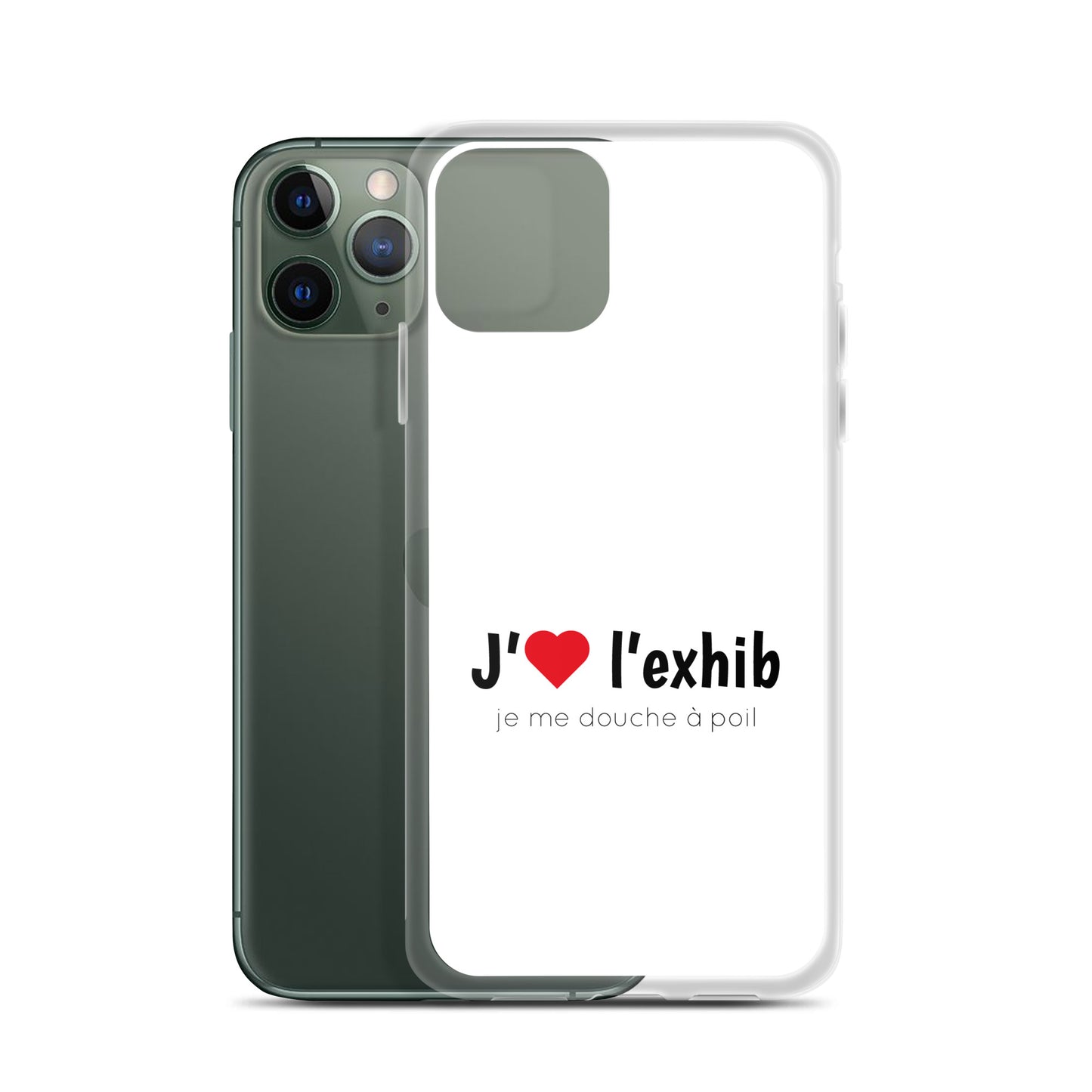 Coque iPhone J'aime l'exhib je me douche à poil iPhone 11 Pro - Sedurro