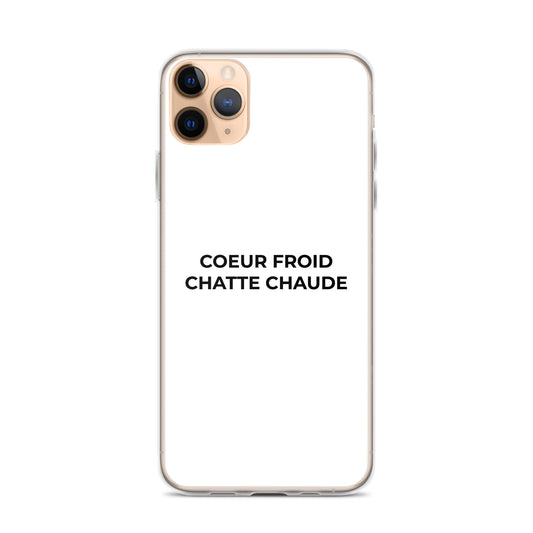 Coque iPhone Cœur froid chatte chaude - Sedurro