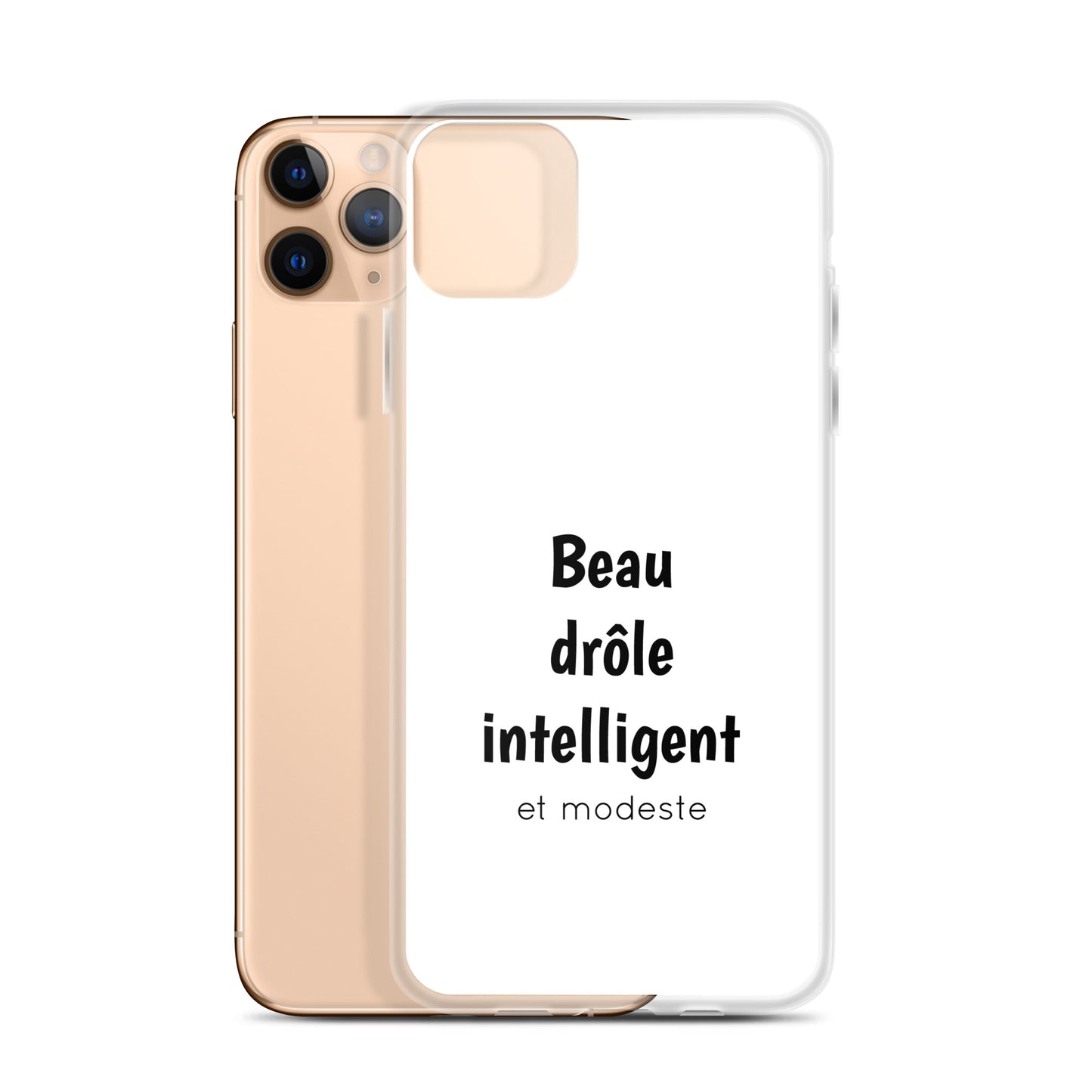 Coque iPhone Beau drôle intelligent et modeste - Sedurro
