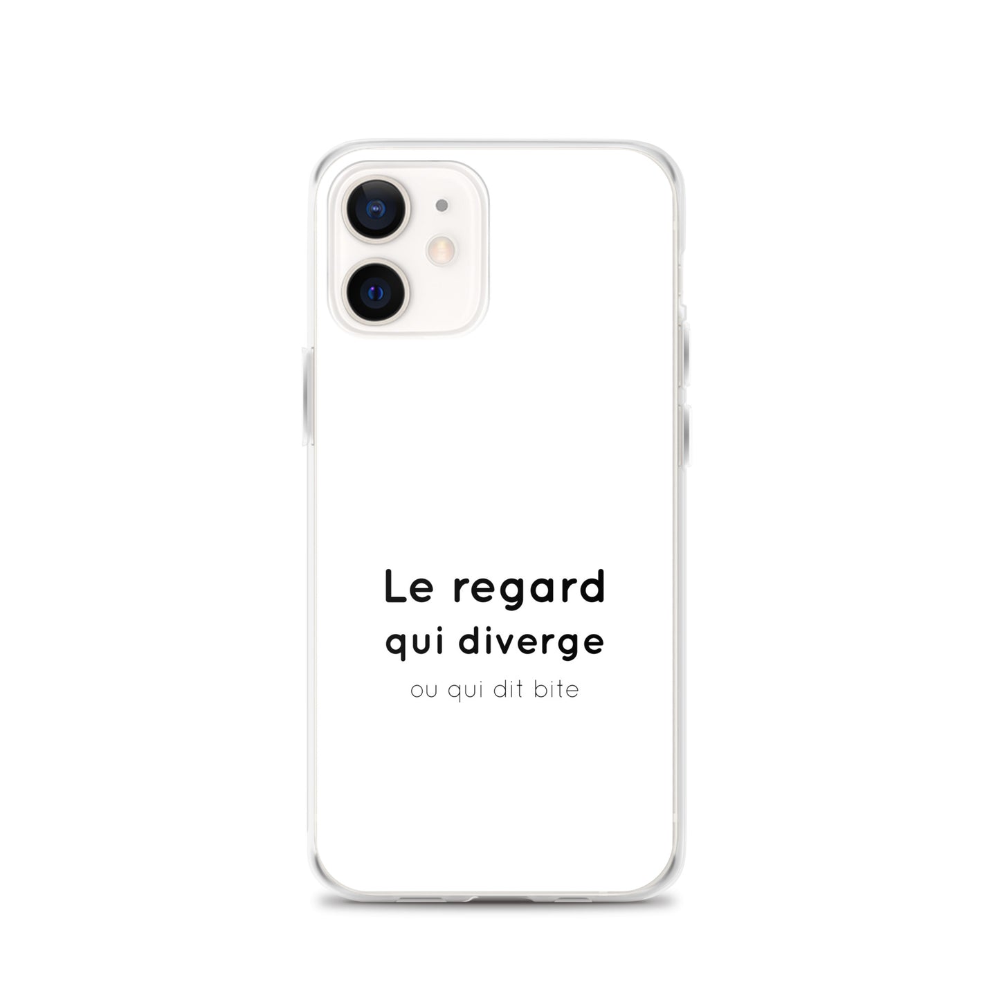 Coque iPhone Le regard qui diverge ou qui dit bite - Sedurro