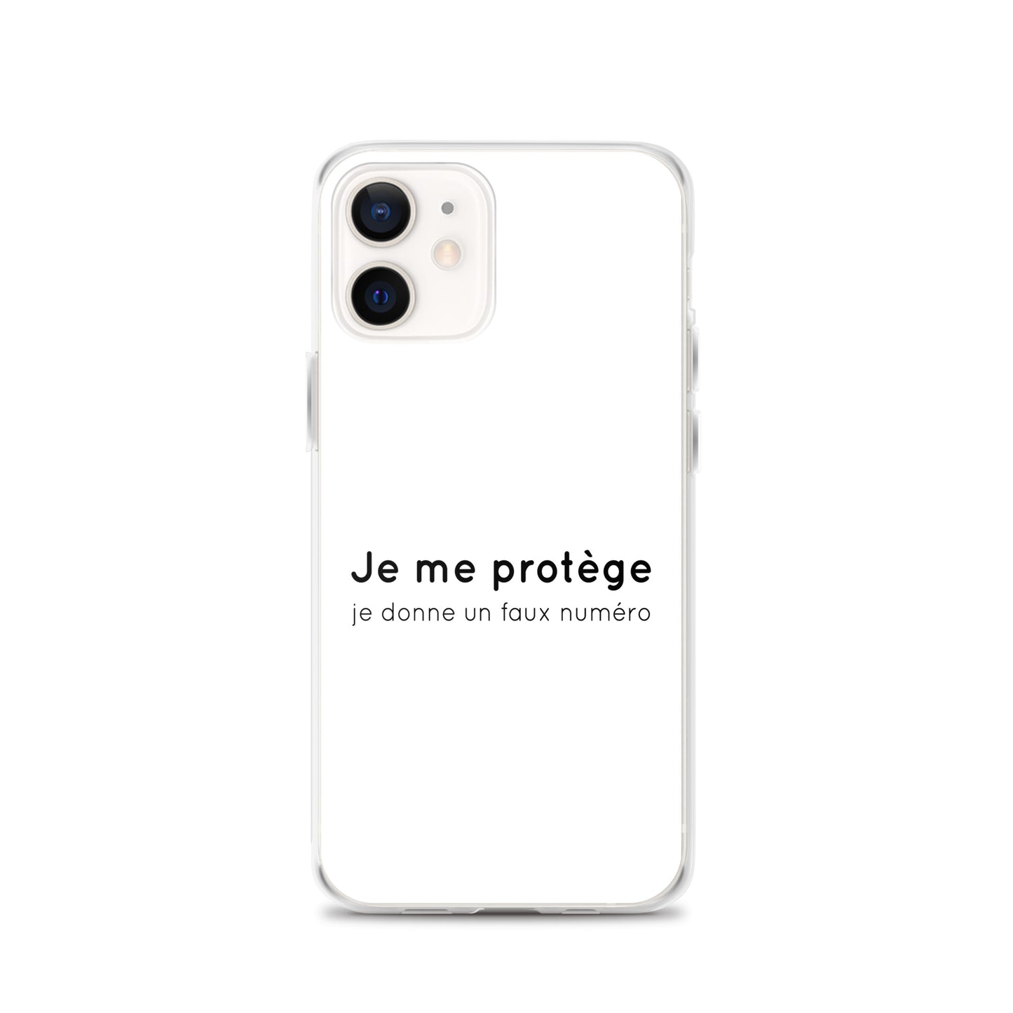 Coque iPhone Je me protège je donne un faux numéro - Sedurro