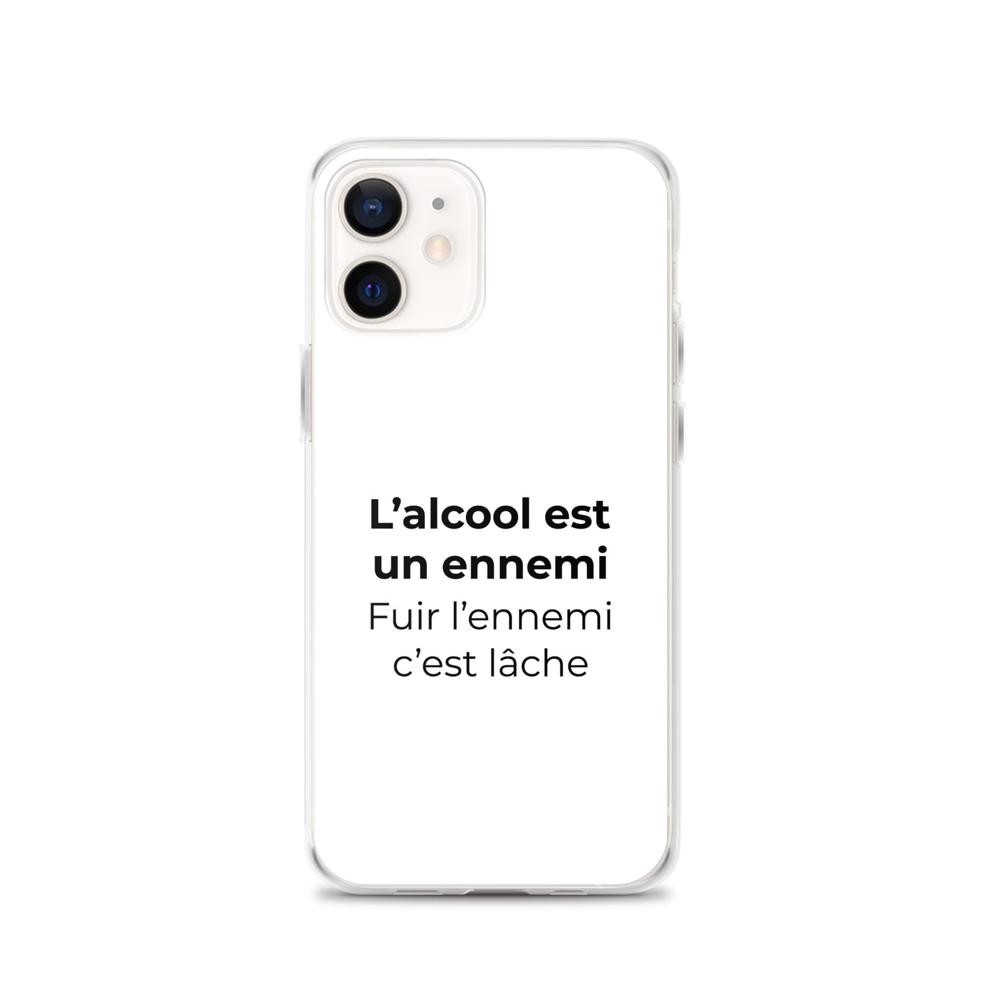 Coque iPhone L'alcool est un ennemi fuir l'ennemi c'est lâche - Sedurro