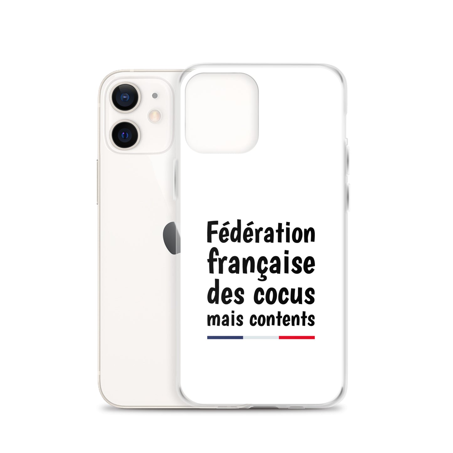 Coque iPhone Fédération française des cocus mais contents iPhone 12 - Sedurro
