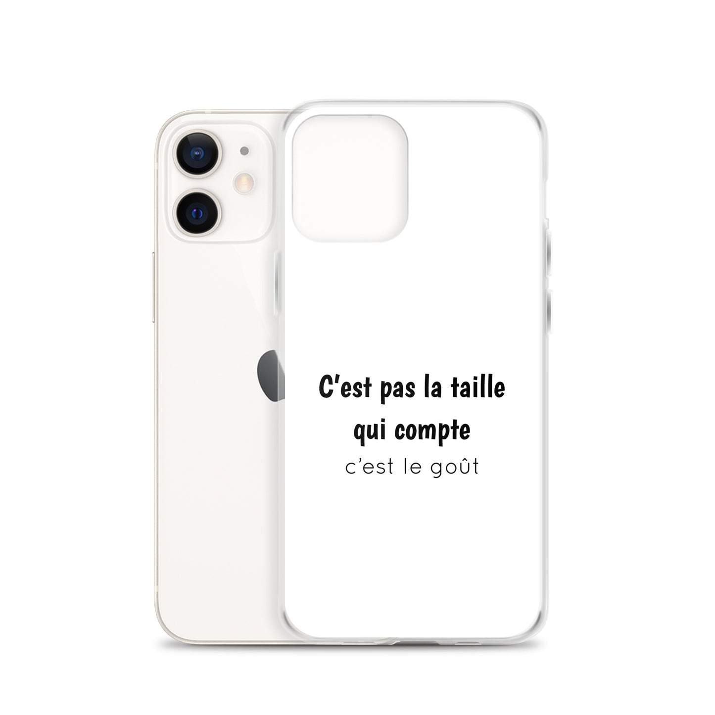 Coque iPhone C'est pas la taille qui compte c'est le goût iPhone 12 - Sedurro