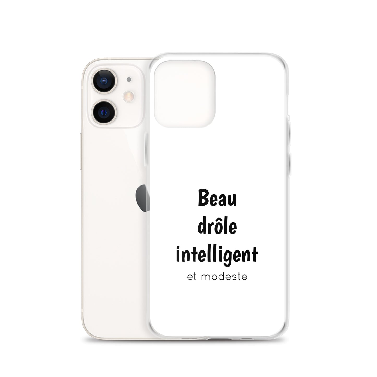 Coque iPhone Beau drôle intelligent et modeste - Sedurro