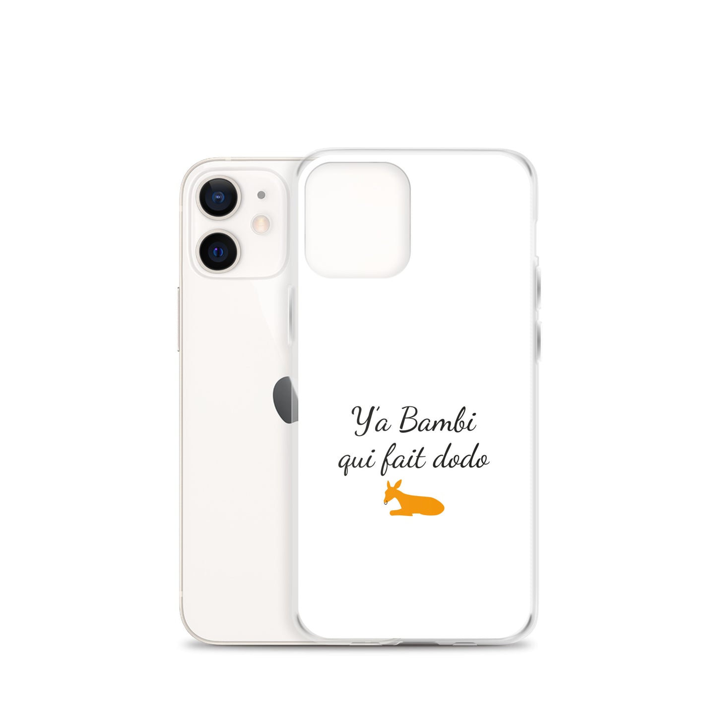 Coque iPhone Y'a bambi qui fait dodo iPhone 12 mini - Sedurro