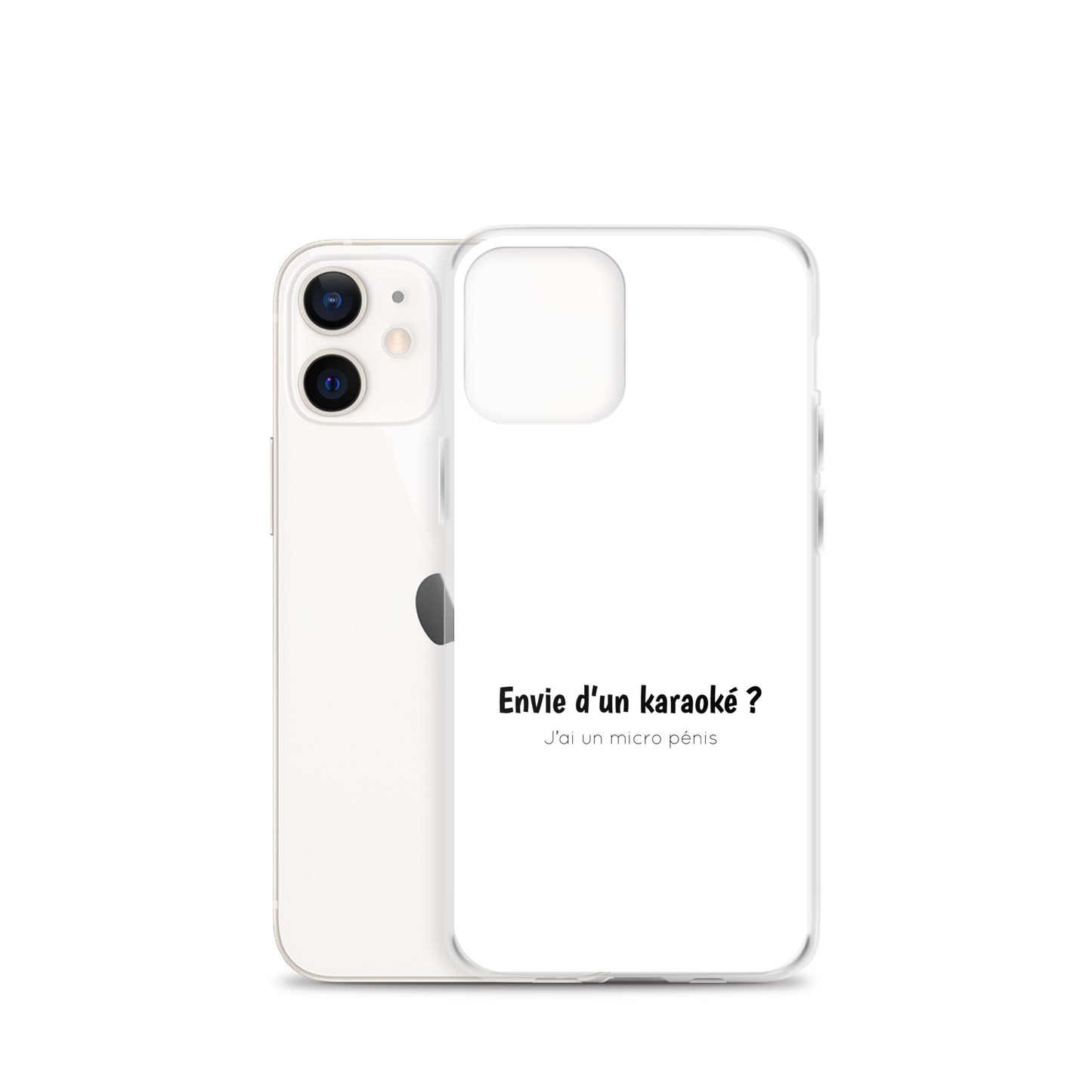 Coque iPhone Envie d'un karaoké j'ai un micro pénis iPhone 12 mini - Sedurro