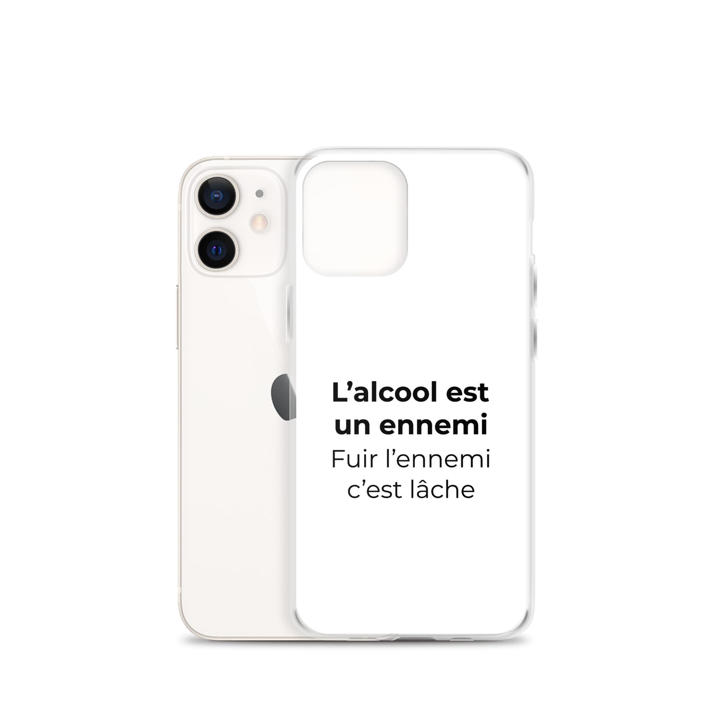 Coque iPhone L'alcool est un ennemi fuir l'ennemi c'est lâche - Sedurro
