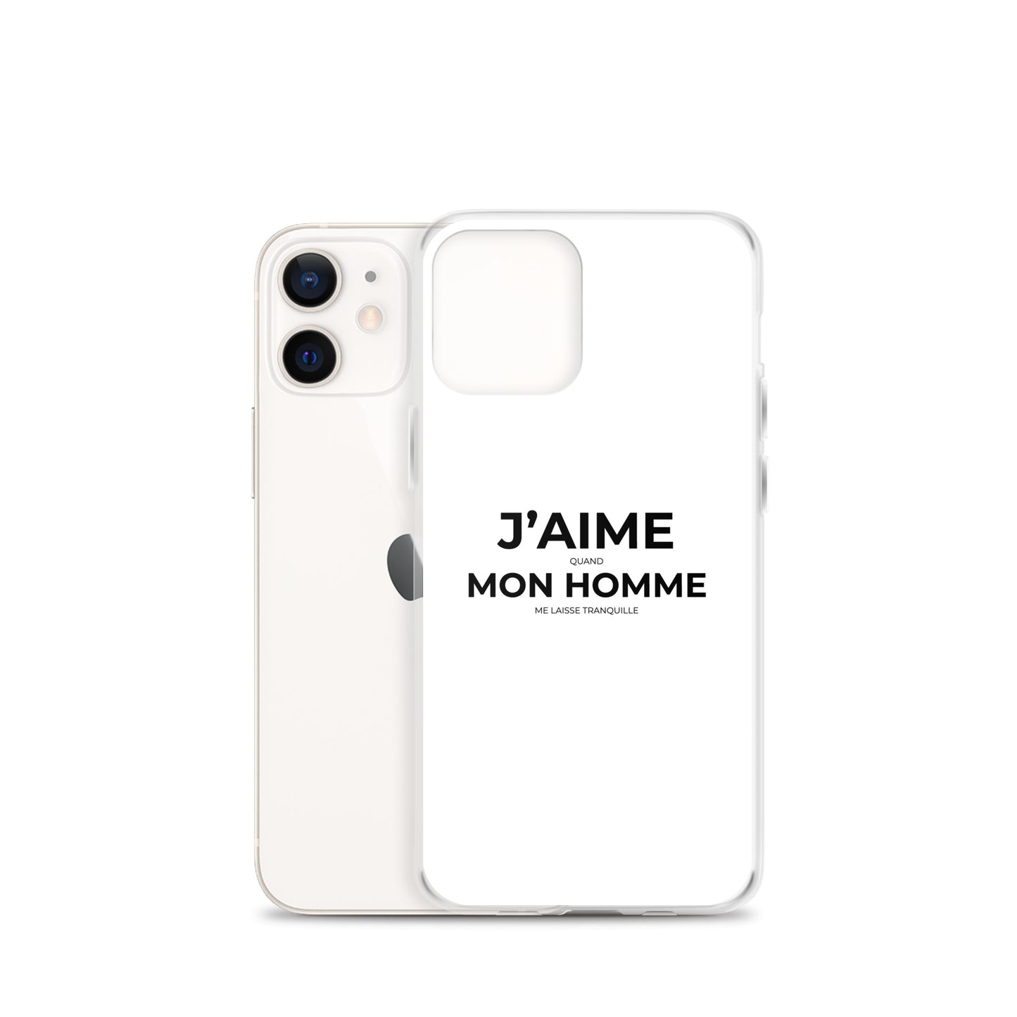 Coque iPhone J'aime quand mon homme me laisse tranquille - Sedurro