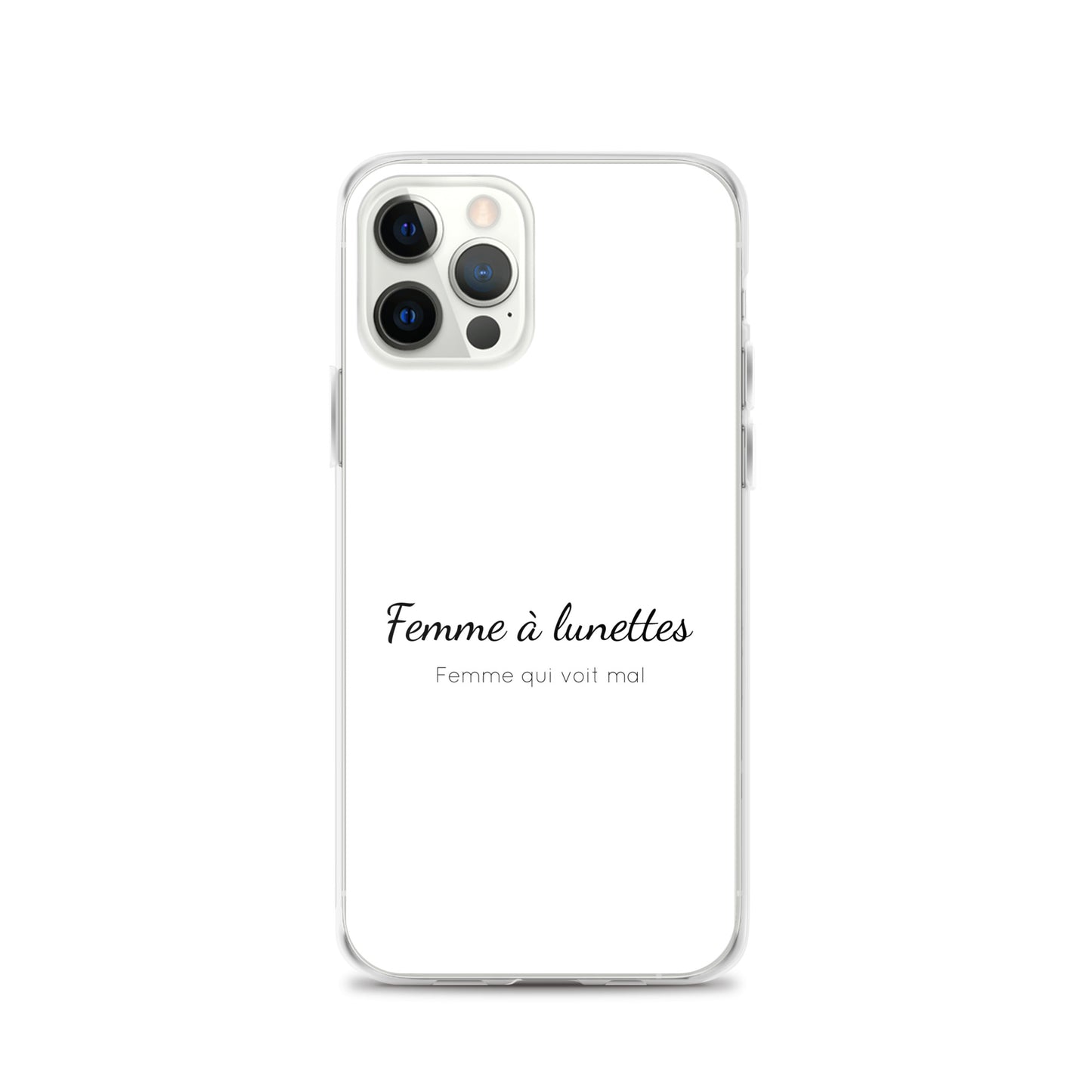 Coque iPhone Femme à lunettes femme qui voit mal - Sedurro