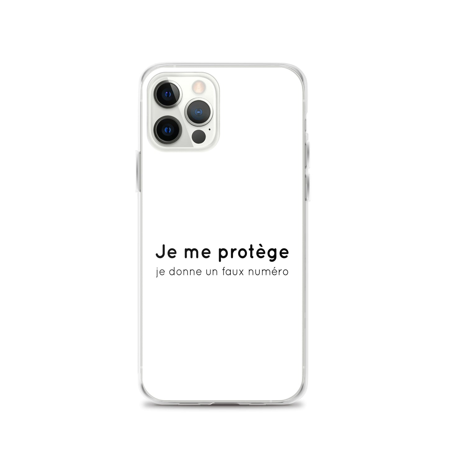 Coque iPhone Je me protège je donne un faux numéro - Sedurro
