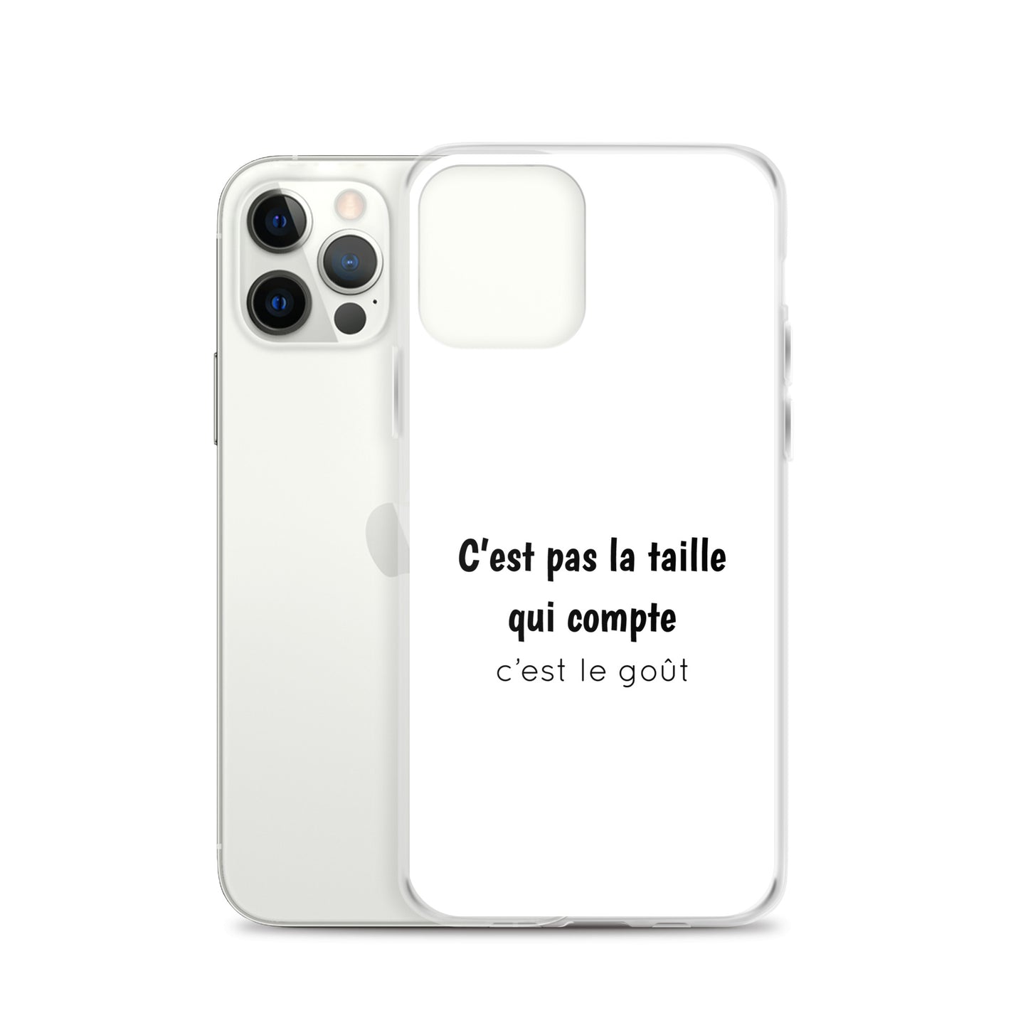 Coque iPhone C'est pas la taille qui compte c'est le goût iPhone 12 Pro - Sedurro