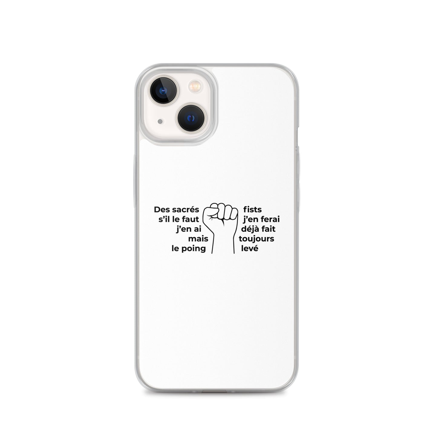 Coque iPhone Paroles des sacrés fists toujours le poing levé - Sedurro