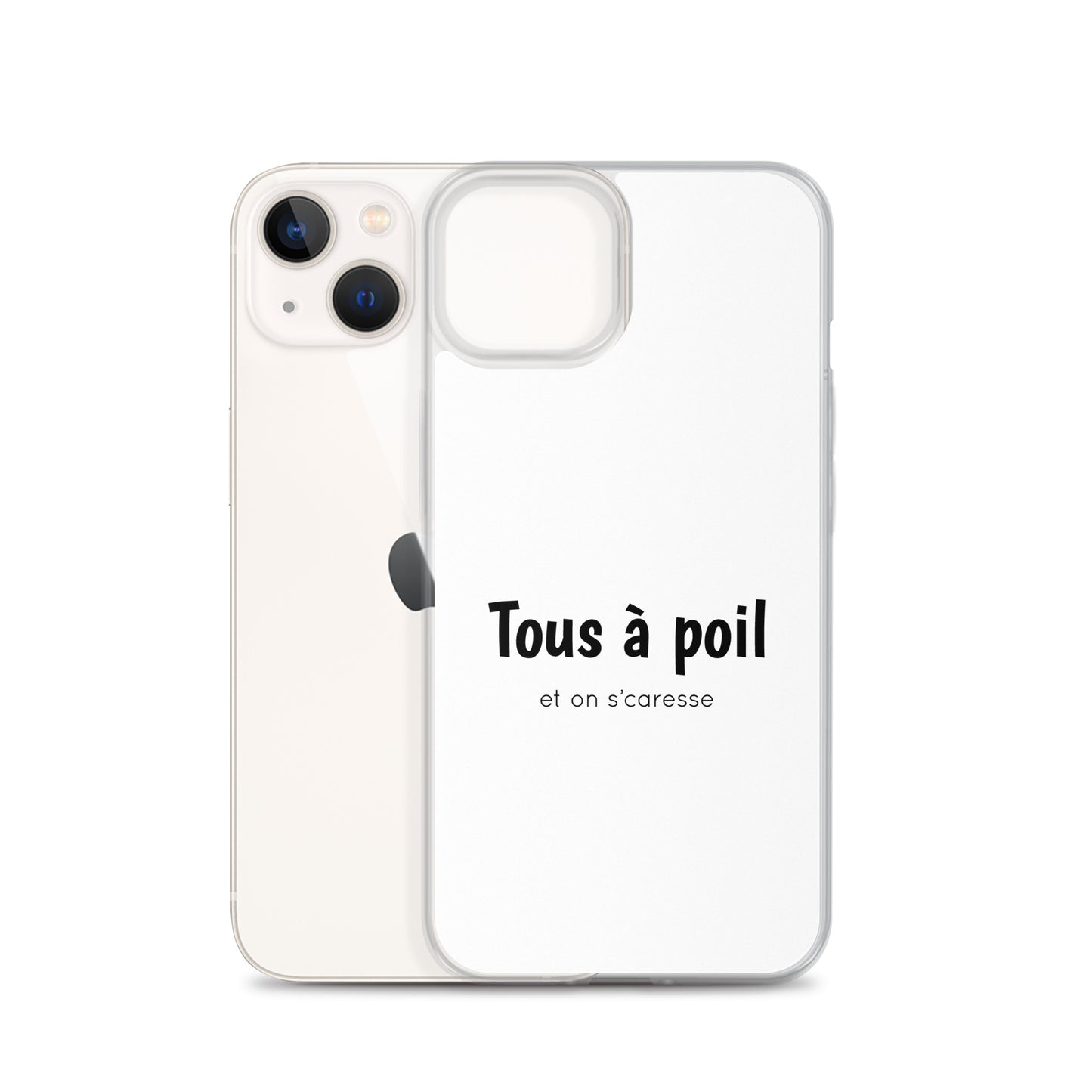 Coque iPhone Tous à poil et on se caresse - Sedurro