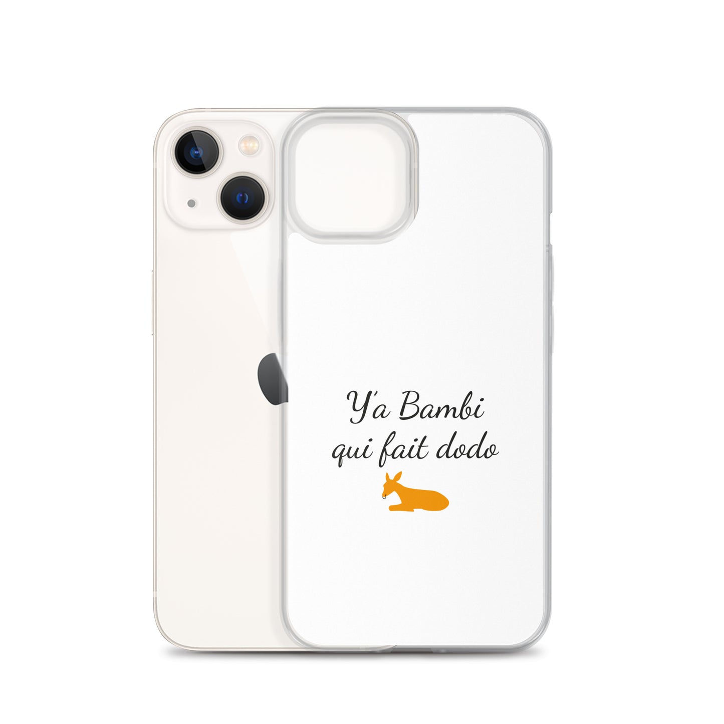 Coque iPhone Y'a bambi qui fait dodo iPhone 13 - Sedurro