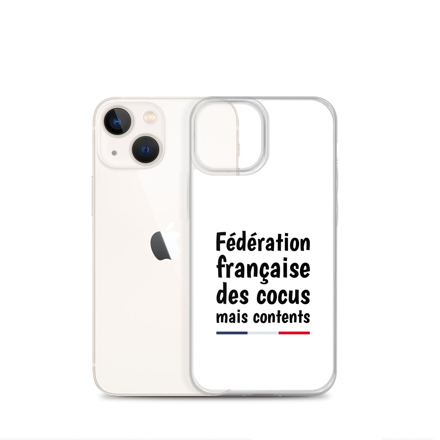 Coque iPhone Fédération française des cocus mais contents iPhone 13 mini - Sedurro